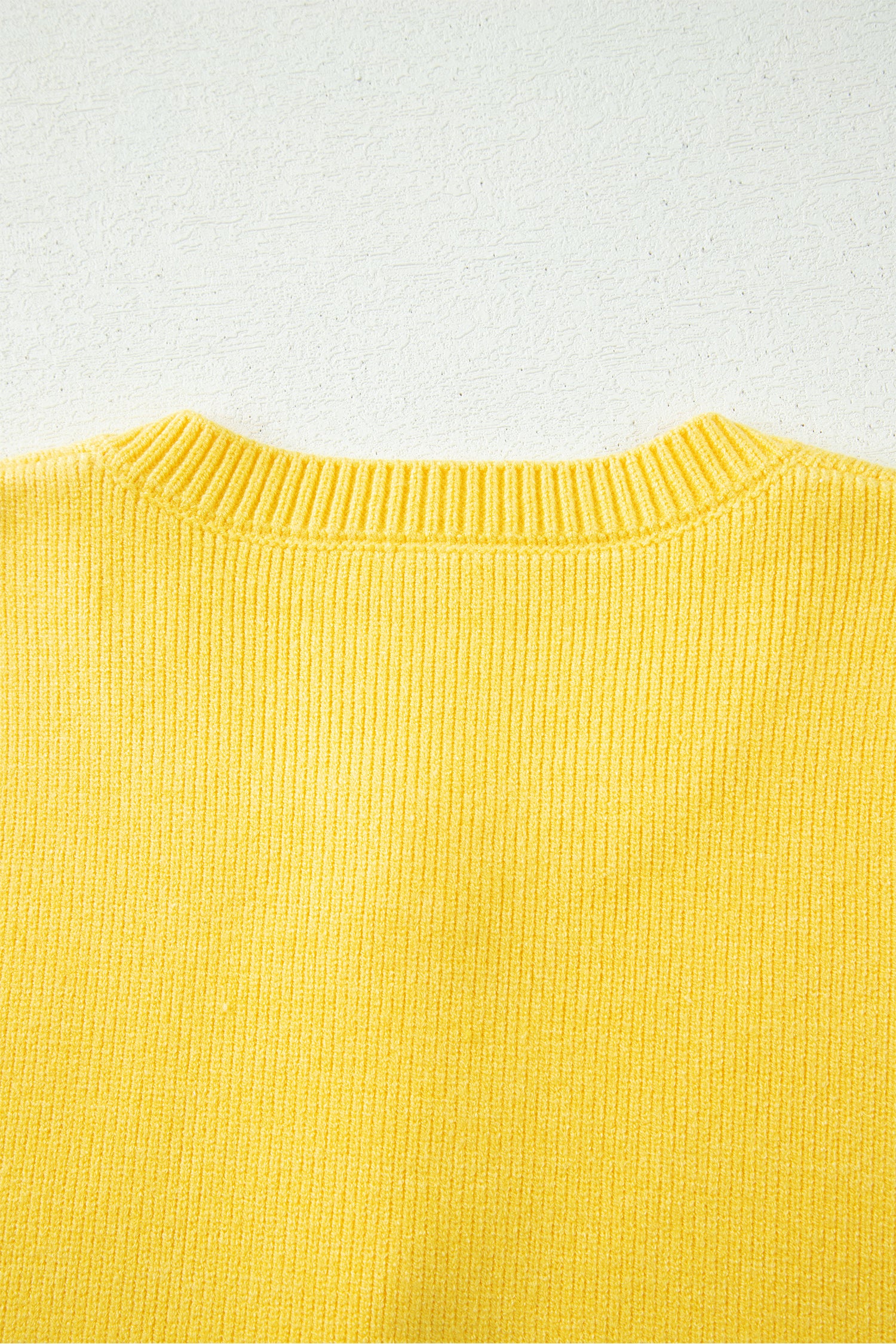 Shop White Yellow Sleeveless Knit Button Sweater Vest Pockets S-XL at LivelyLooks