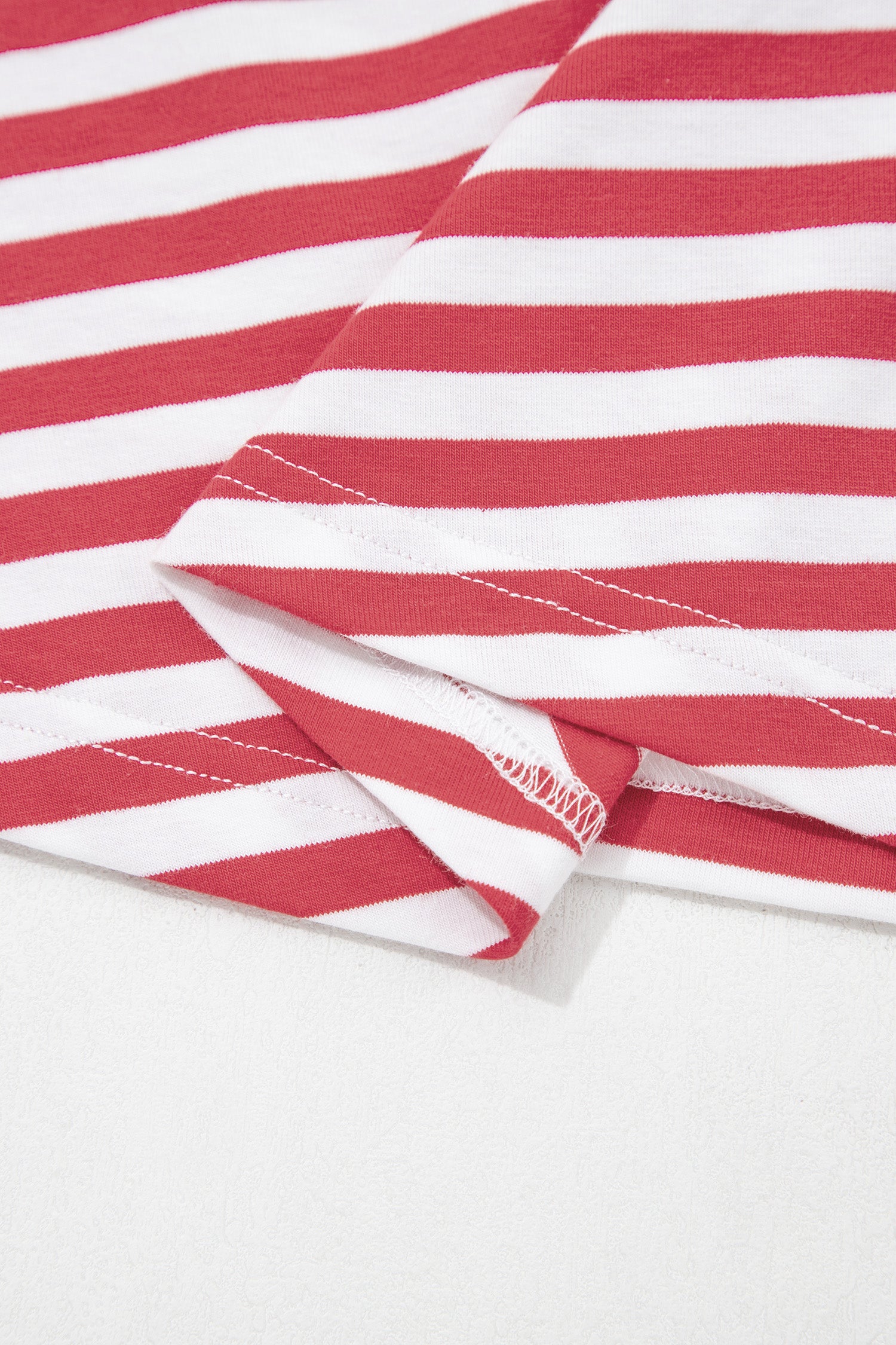 Women's Sky Blue Nautical Stripe Tie Waist Mini Dress at LivelyLooks