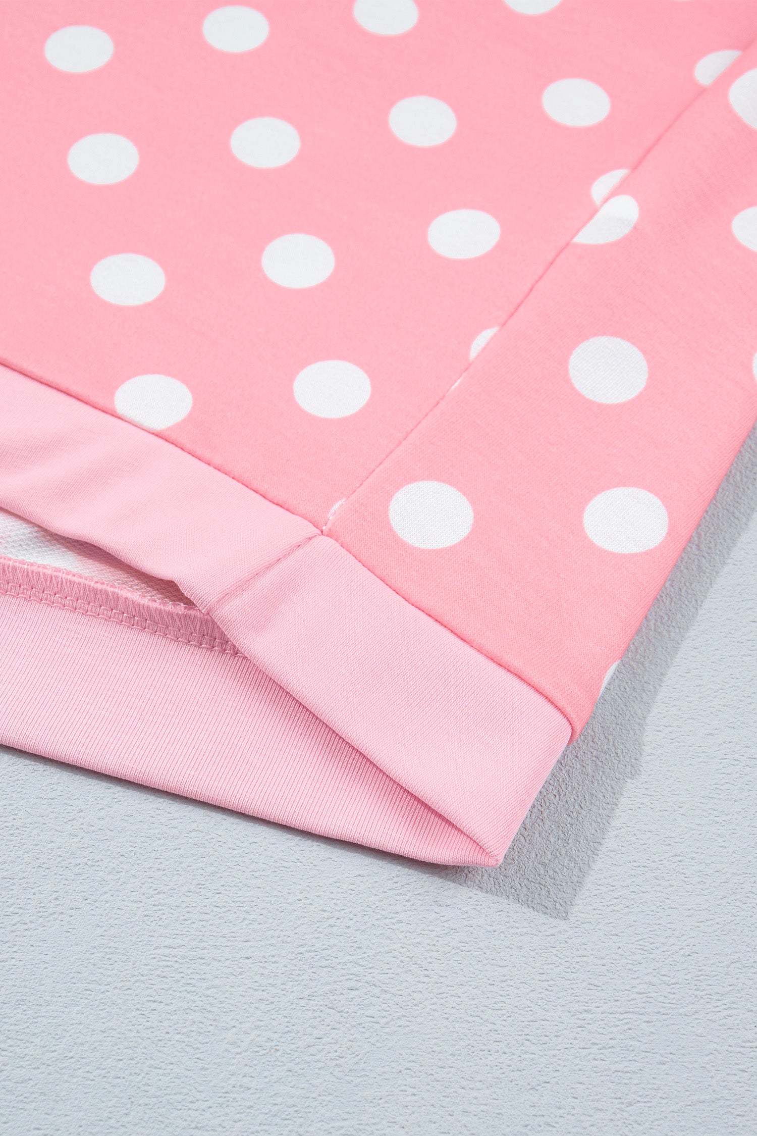 Polka Dot Oversized Top & Shorts Co-ord Set | Beige Pink Blue Green
