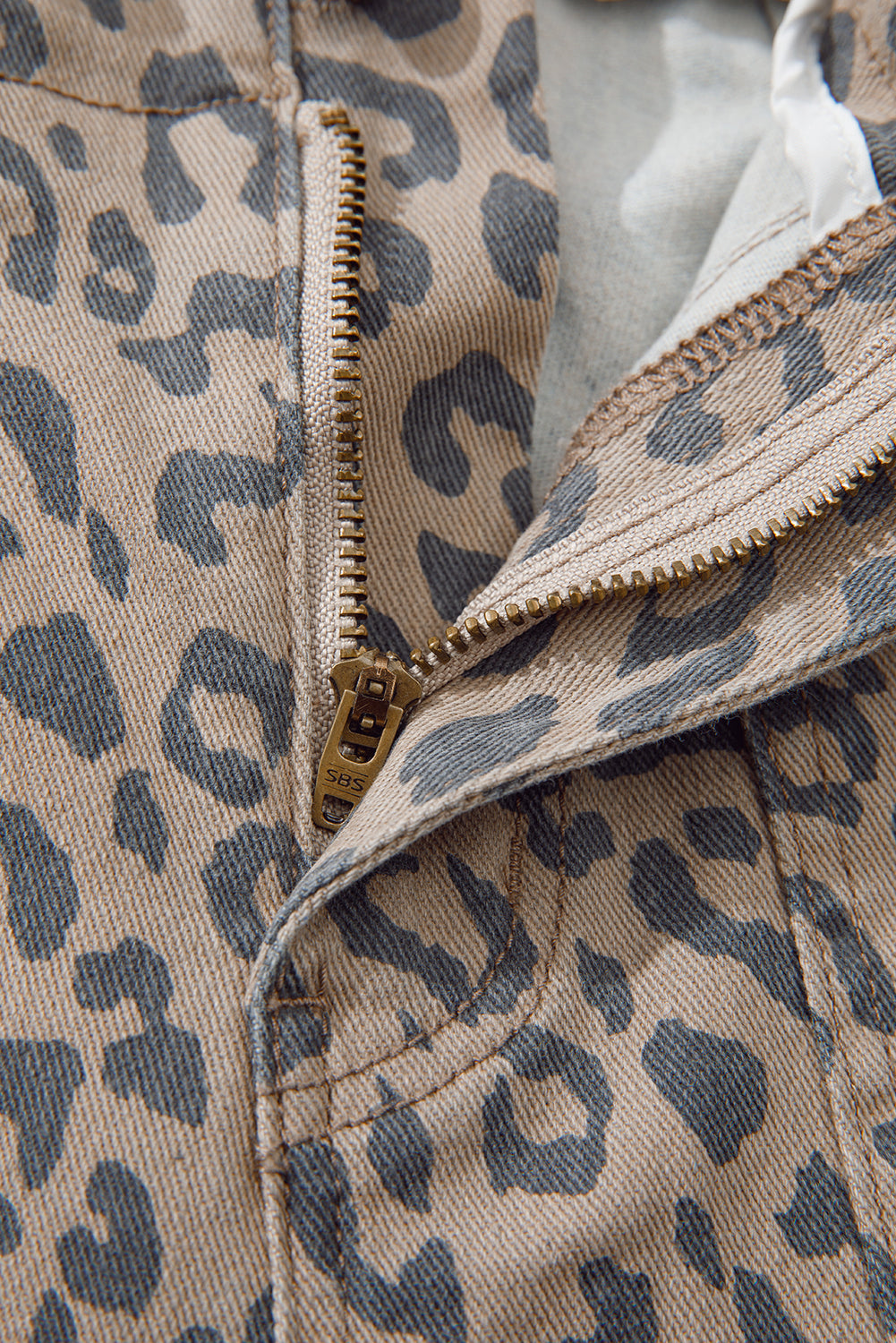 Shop Leopard Print Drawstring Elastic Waist Barrel Jeans UK 8-20 at LivelyLooks