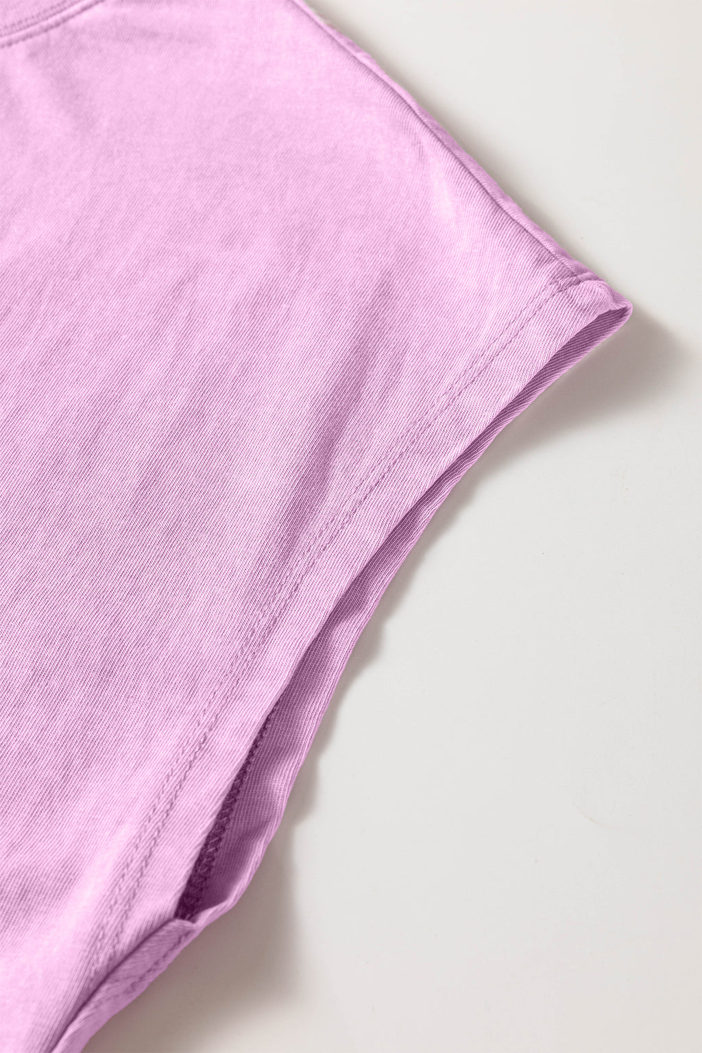 Women's Mineral Wash Cotton Crew Neck Tee & Shorts Set Pink S-XL