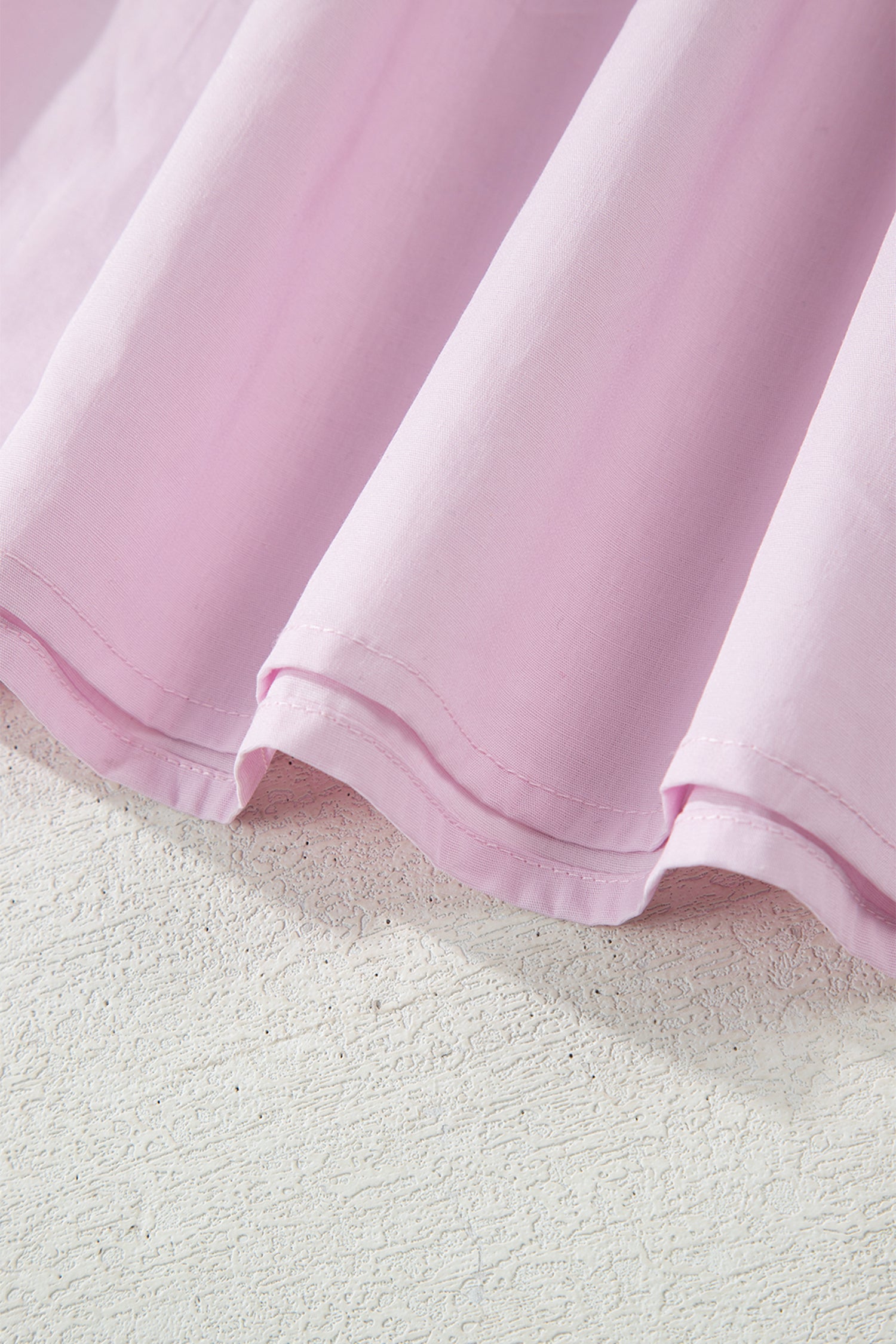 Pink Raw Seam Colour Block Polo Collar Mini Dress S-XL