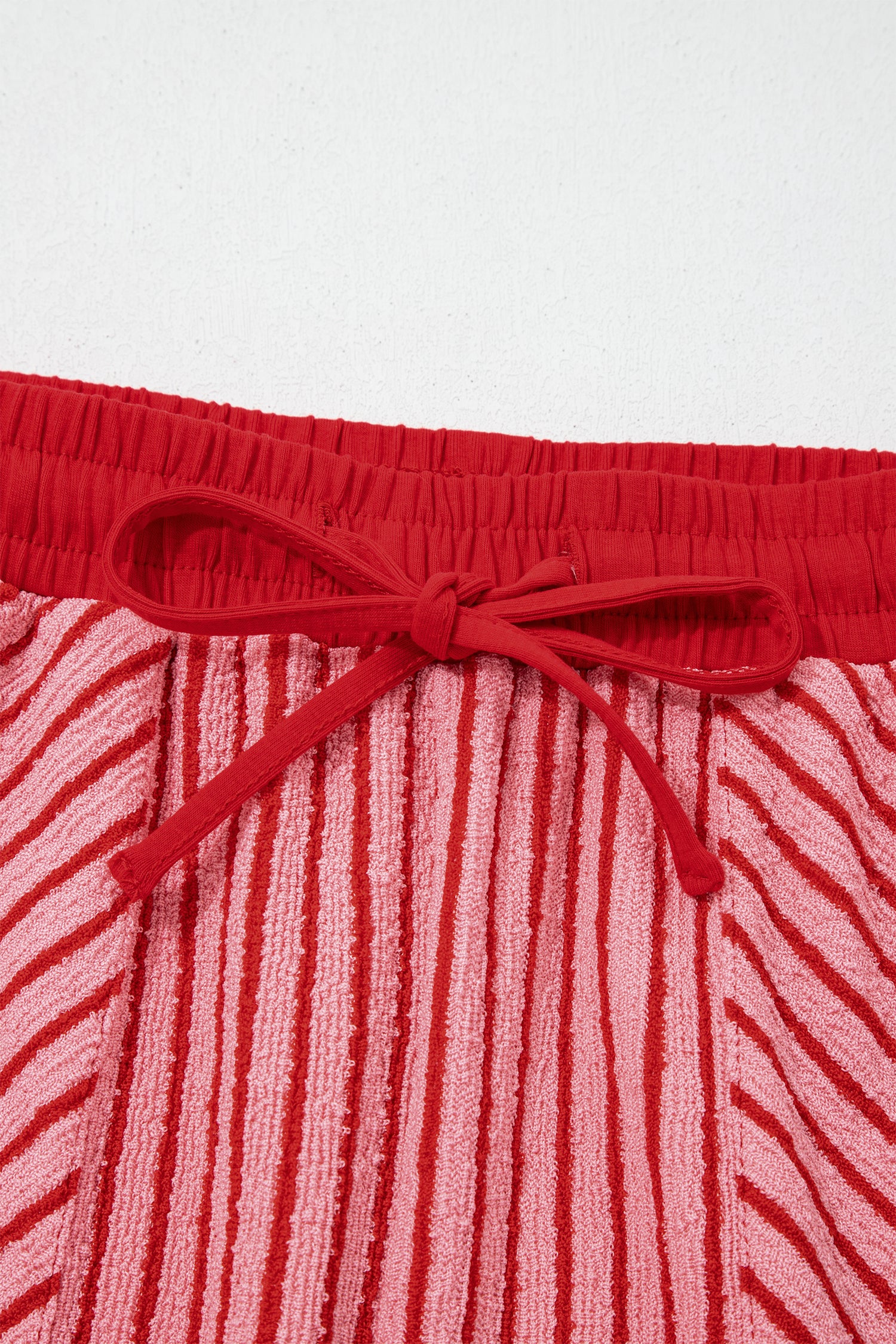 Stripe Crew Neck Tee & Drawstring Cropped Trousers Set | 4 Colours | Sizes 8-22