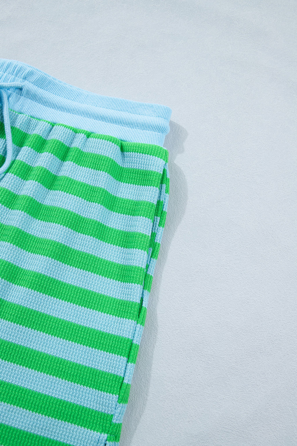 LivelyLooks Women's Stripe Puff Sleeve Top & Shorts Matching Set S-2XL women's fashion