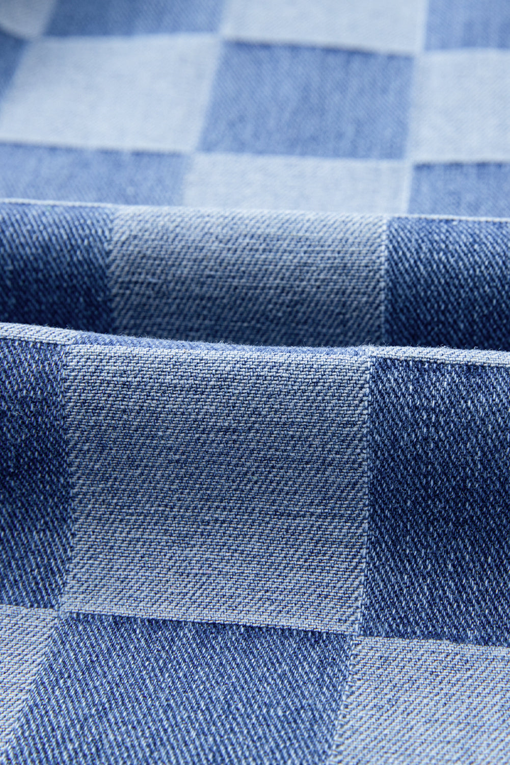 Shop Checkered Denim Wide Leg Jeans UK 8-20 at LivelyLooks