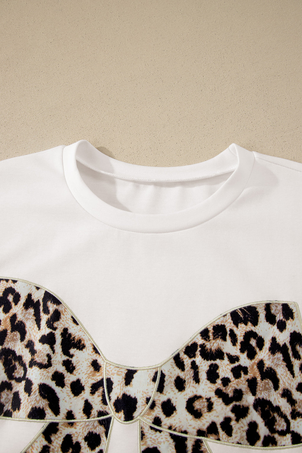 Women's White Grey Leopard Bow T-Shirt Maxi Dress Thigh Slit Cuffed UK 8-22 at LivelyLooks