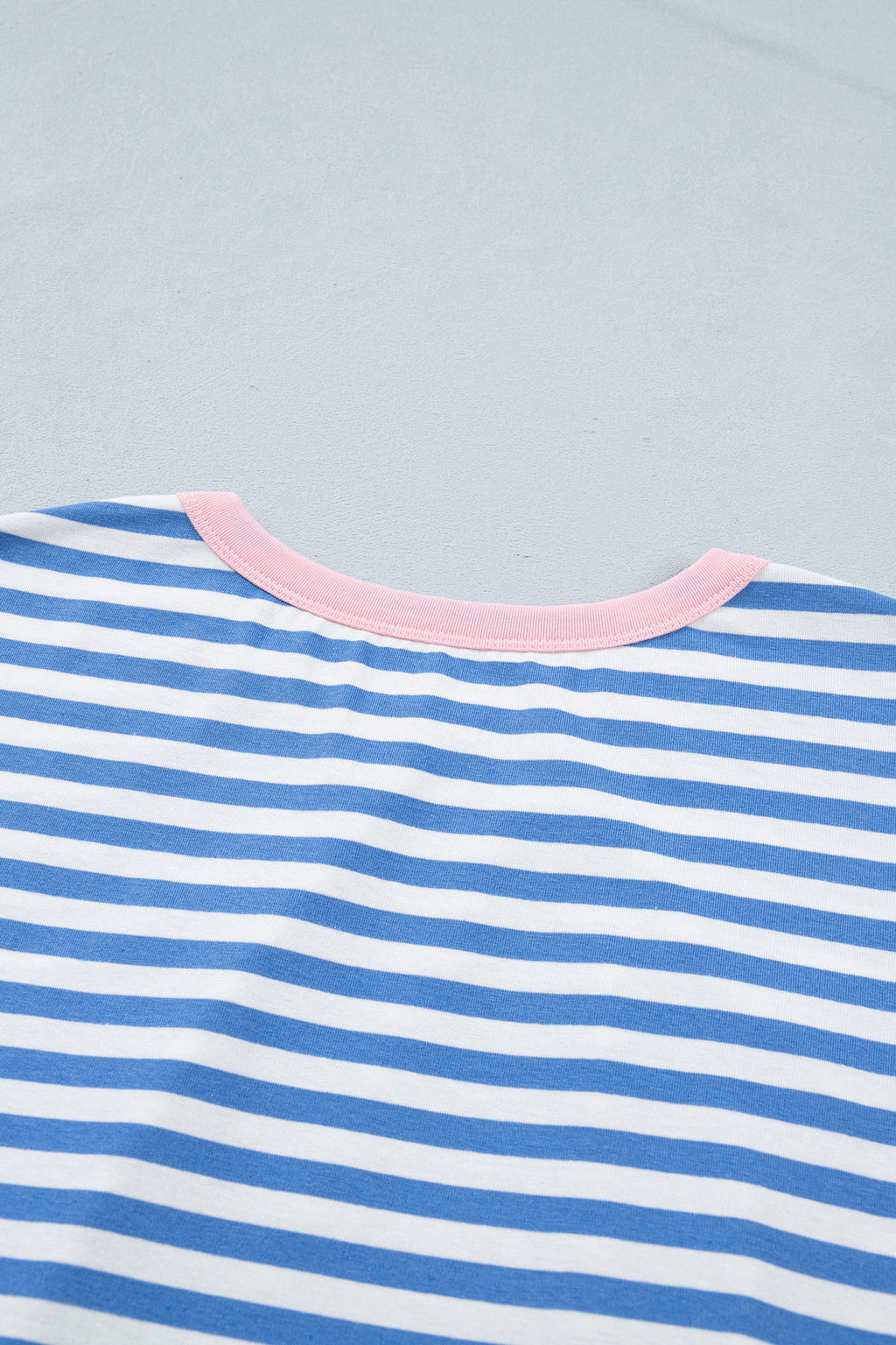 Women's Sky Blue Nautical Stripe Tie Waist Mini Dress at LivelyLooks