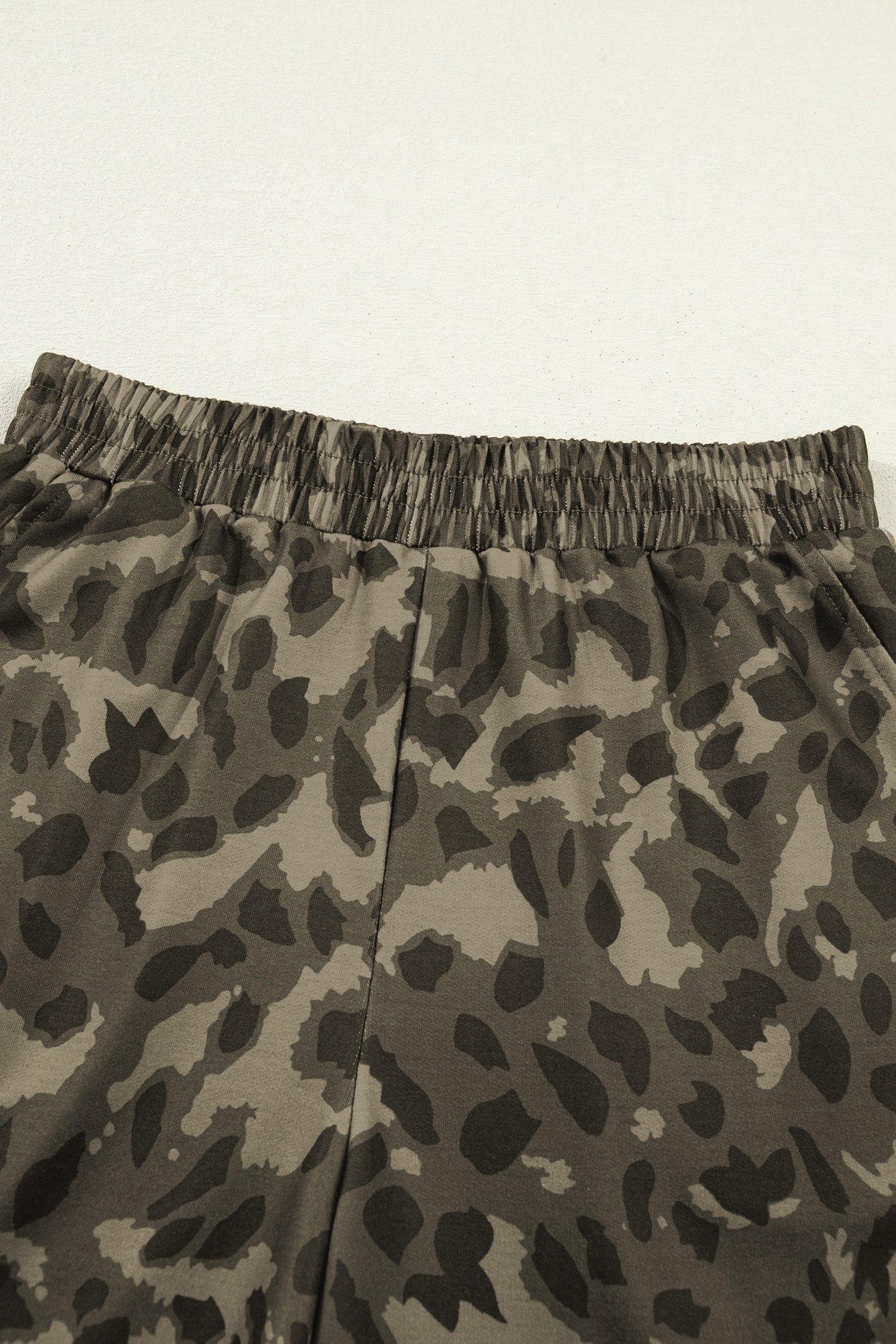 LivelyLooks Brown Leopard Print Crew Neck Tee & Shorts Set Women's S-XL women's fashion