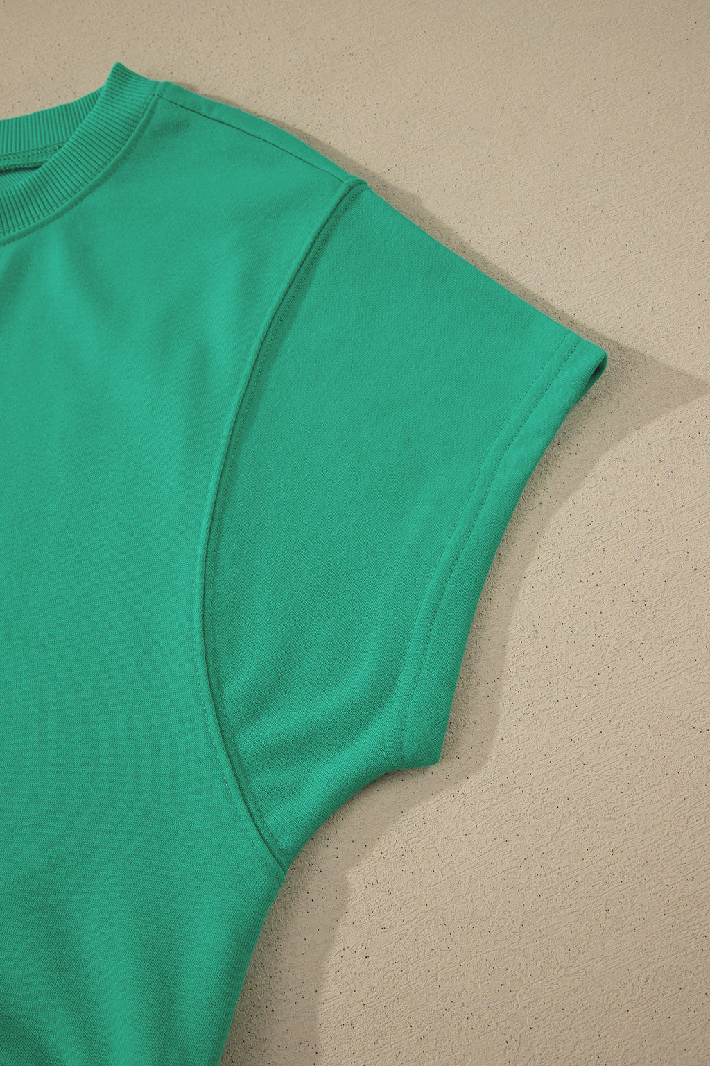 Loose Tee Drawstring Shorts Co-ord Set Mist Blue Sea Green S-XL