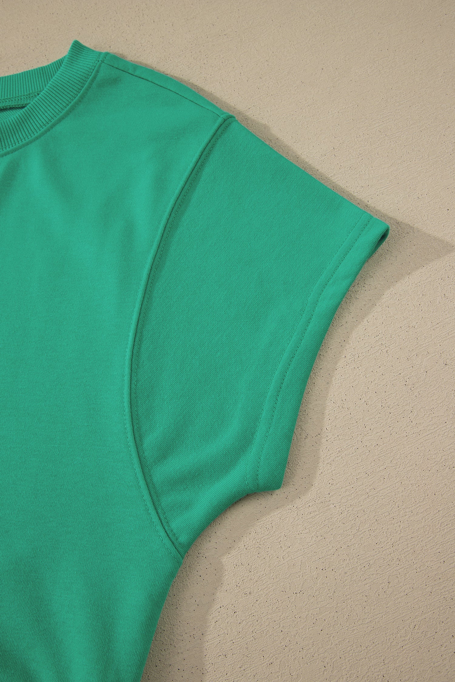 Loose Tee Drawstring Shorts Co-ord Set Mist Blue Sea Green S-XL