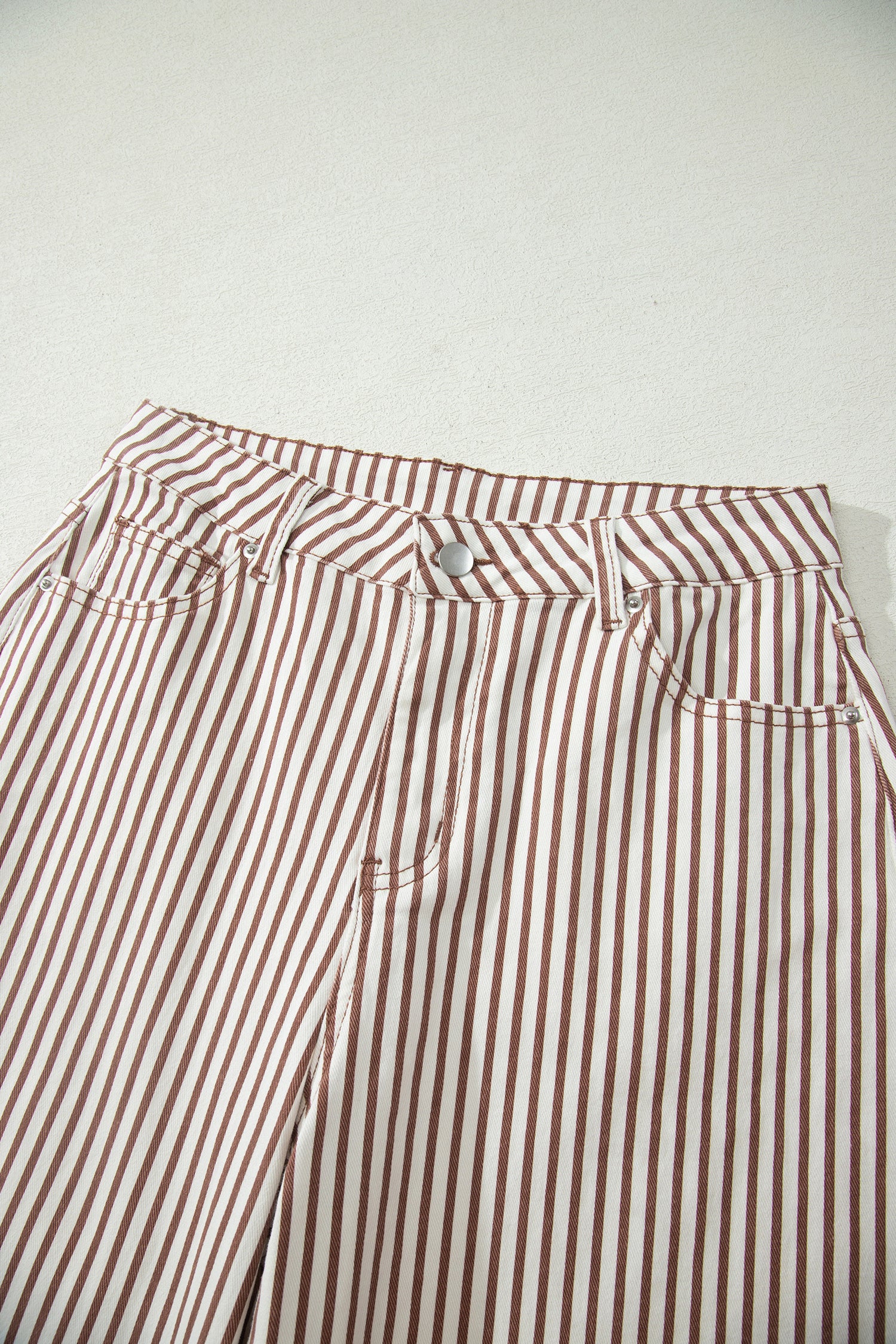 Stripe Casual Barrel Leg Jeans UK 4-16