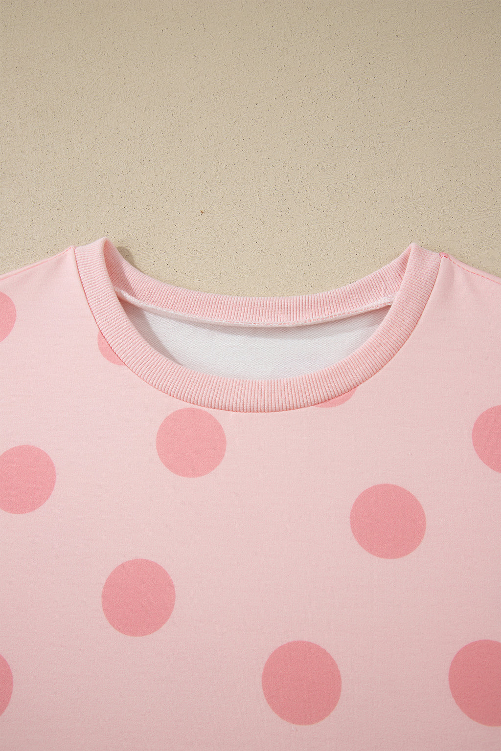 Polka Dot Print Tee & Shorts Co-ord Set | Pink, Black & Sky Blue