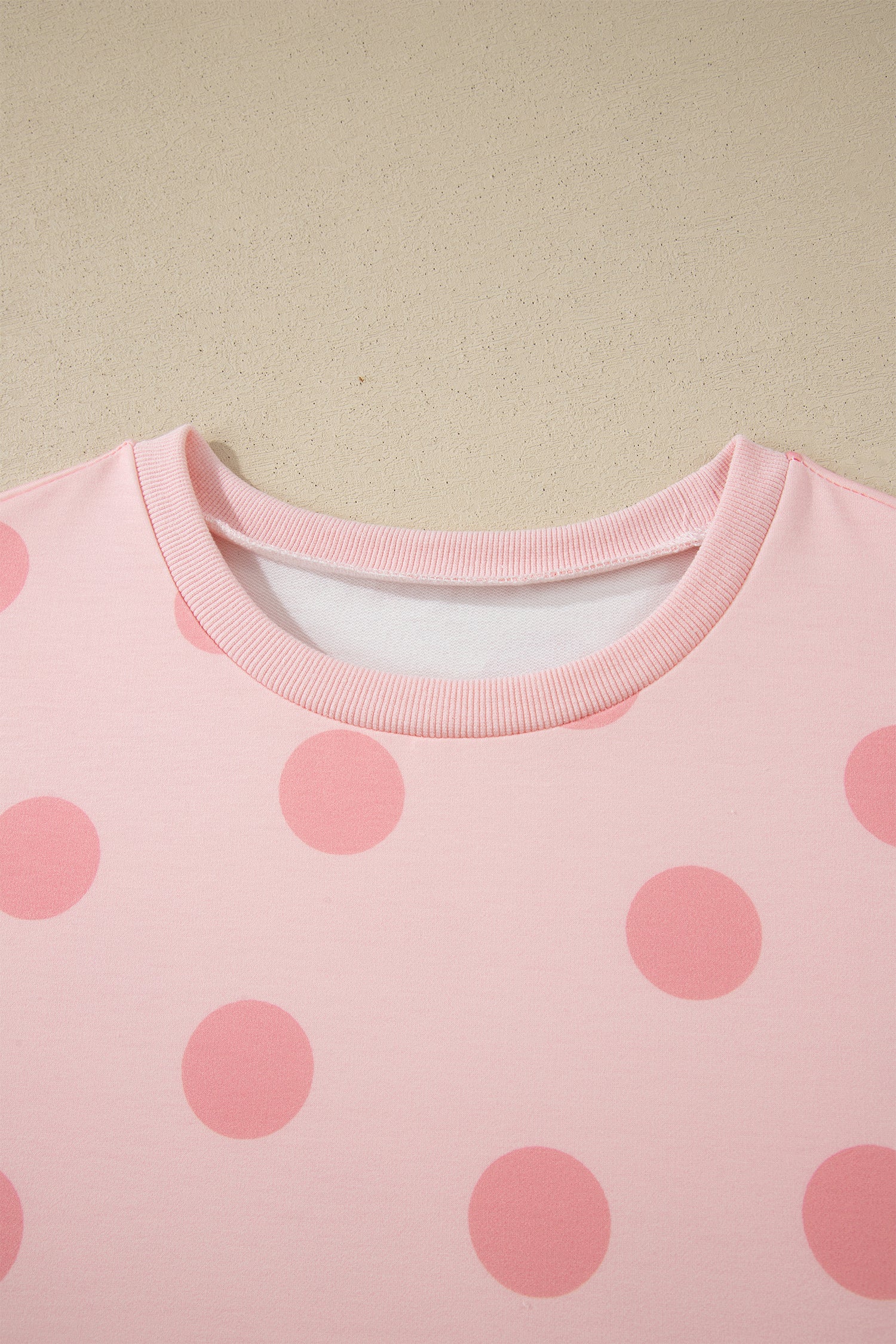 Polka Dot Print Tee & Shorts Co-ord Set | Pink, Black & Sky Blue
