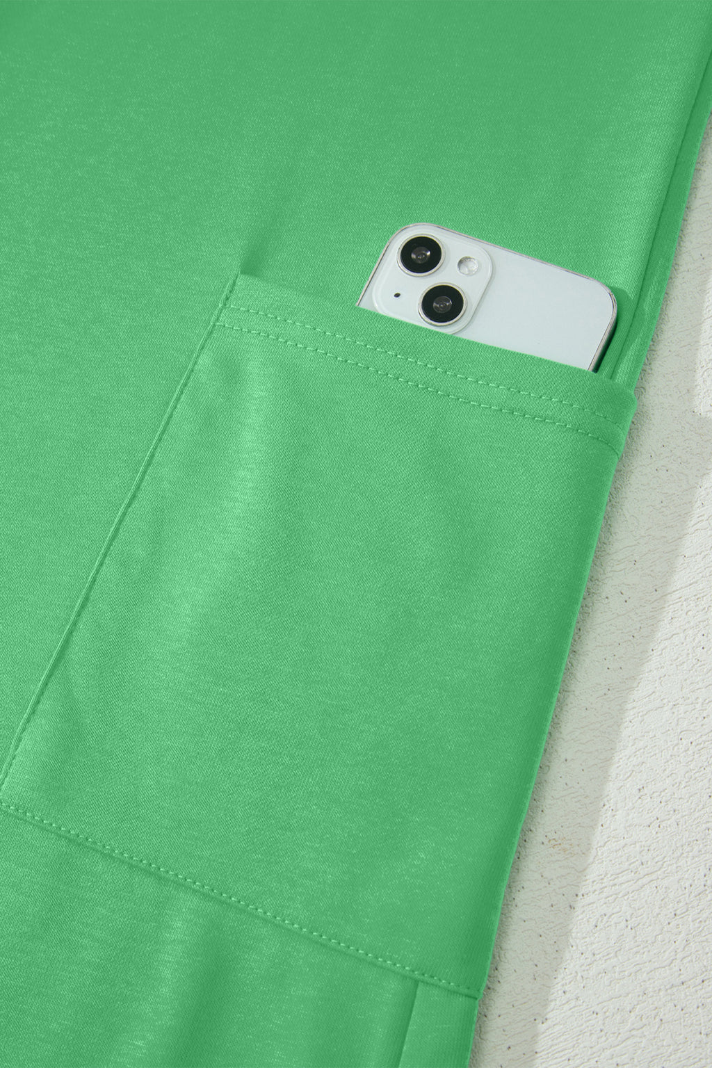 Solid Colour Raw Edge Half Sleeve Pocketed Loose Romper | Green, Pink & Red | UK 8-22