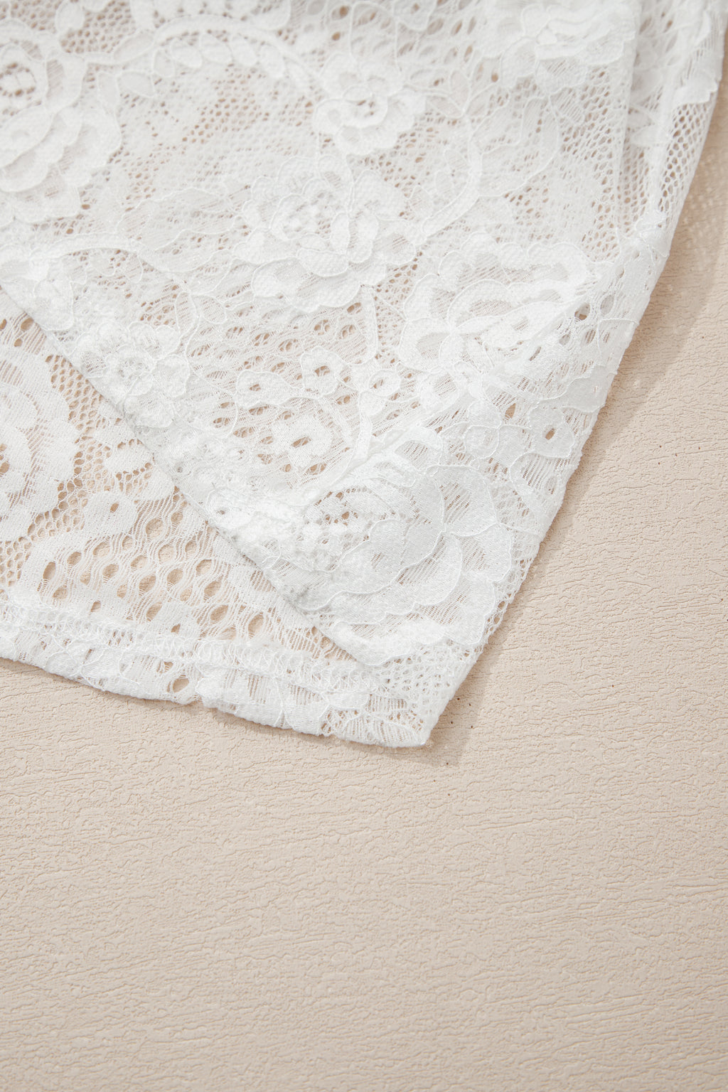 White Floral Lace Overlay Tie Spaghetti Strap Long Dress S-XL