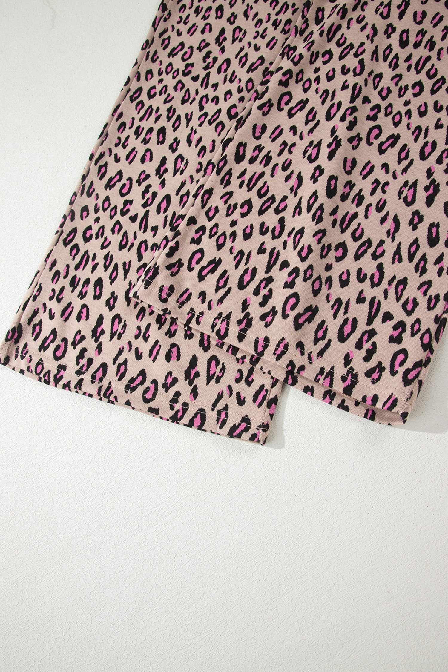 Pink Leopard Print Casual Tee & Pants Co-ord Set | UK 8–22