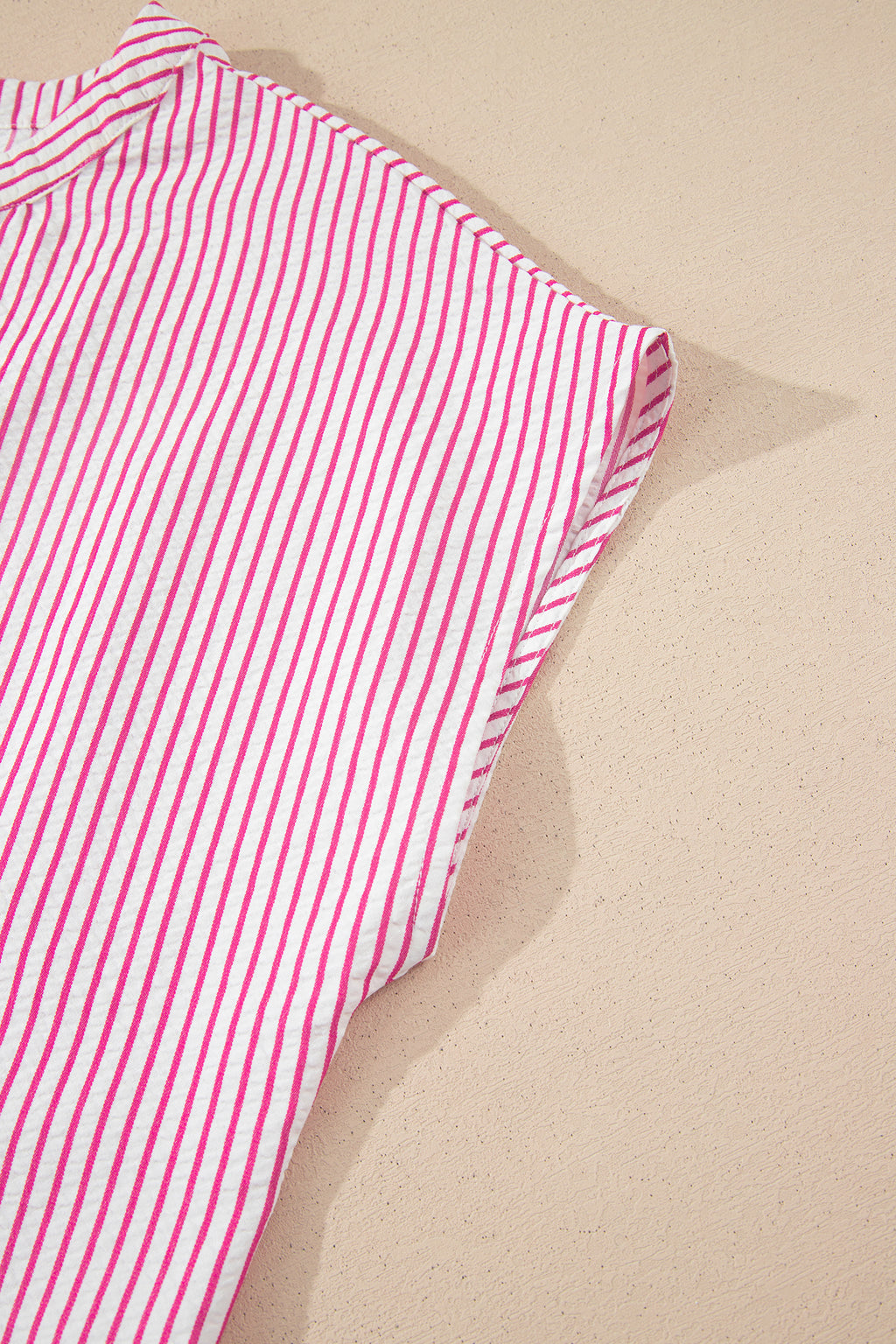 Black & Red Stripe Frilled Half Button Short Sleeve Maxi Dress