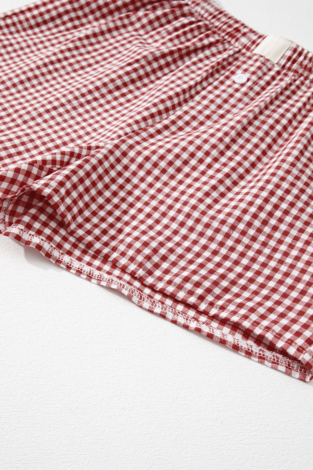Shop Gingham Print High Waist Casual Shorts S-2XL at LivelyLooks
