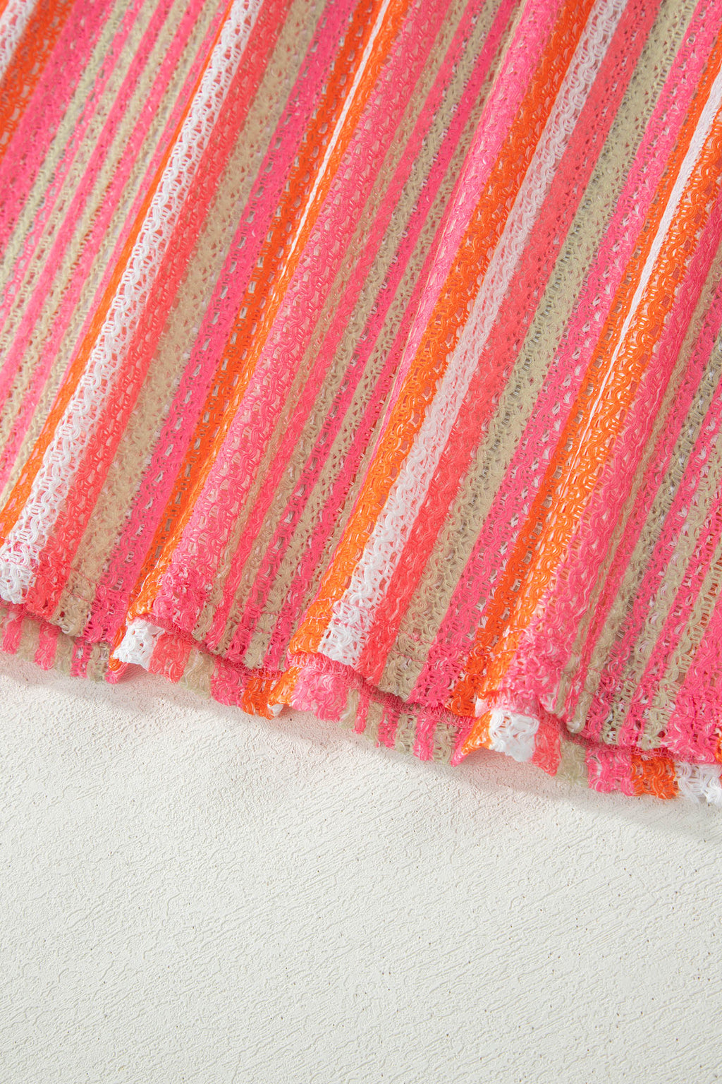 LivelyLooks Pink Stripe Maxi Dress Ruffled Straps Ribbon Knot Boho S-XL women's fashion