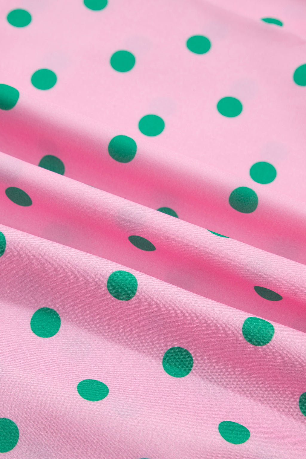 Pink Polka Dot Print V Neck Short Sleeve Tiered Mini Dress | UK 8–22
