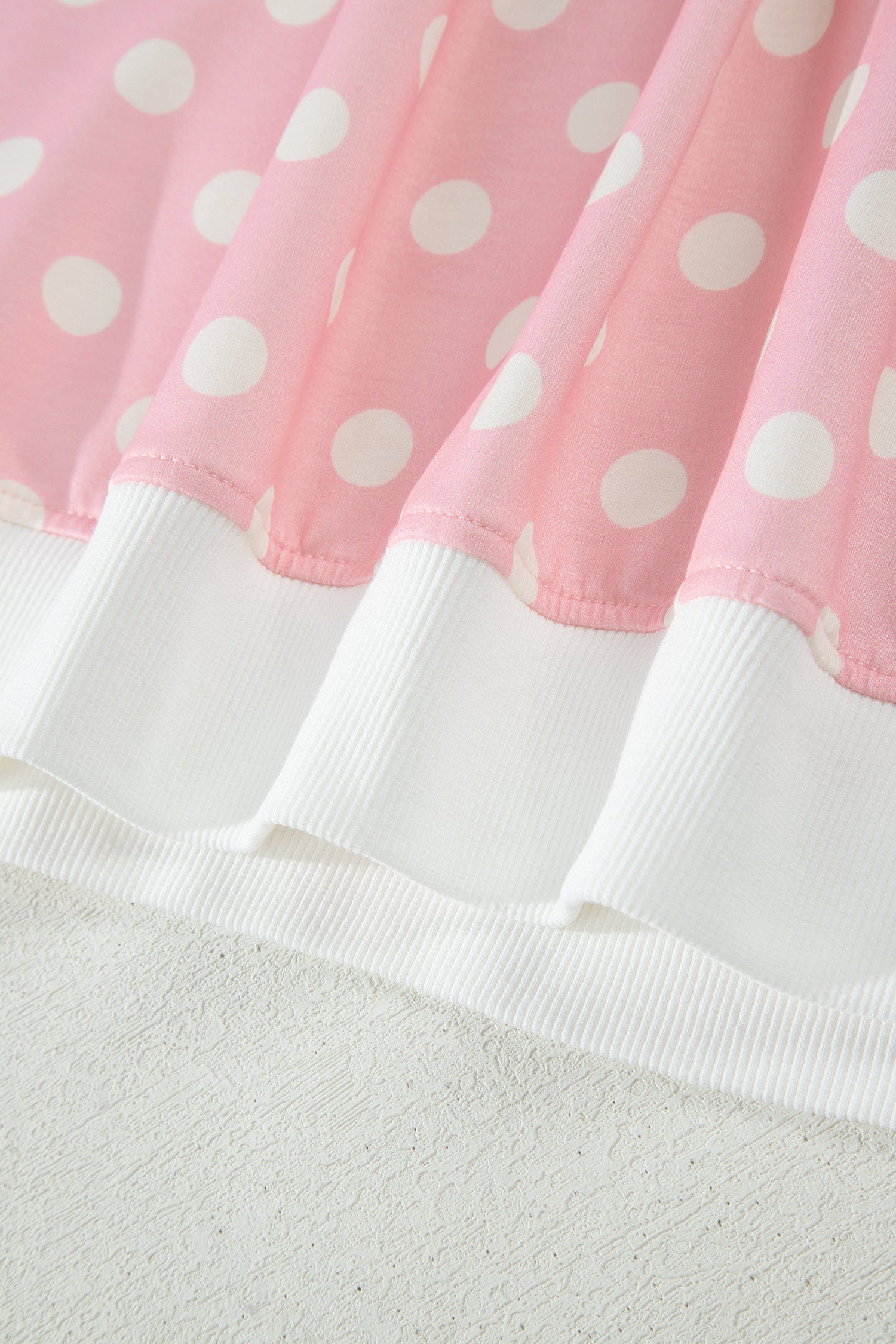 Women's Pink Polka Dot Mock Neck Short Sleeve Top & Shift Pant Co-ord Set S-XL at LivelyLooks