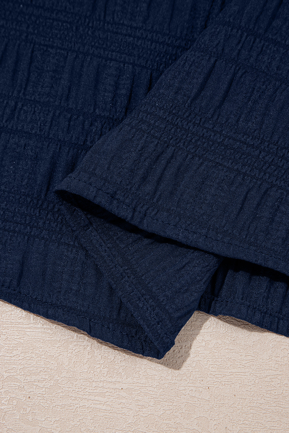 Textured Square Neck Top & Shirred High Waist Shorts Set | 5 Colours | UK 8–22