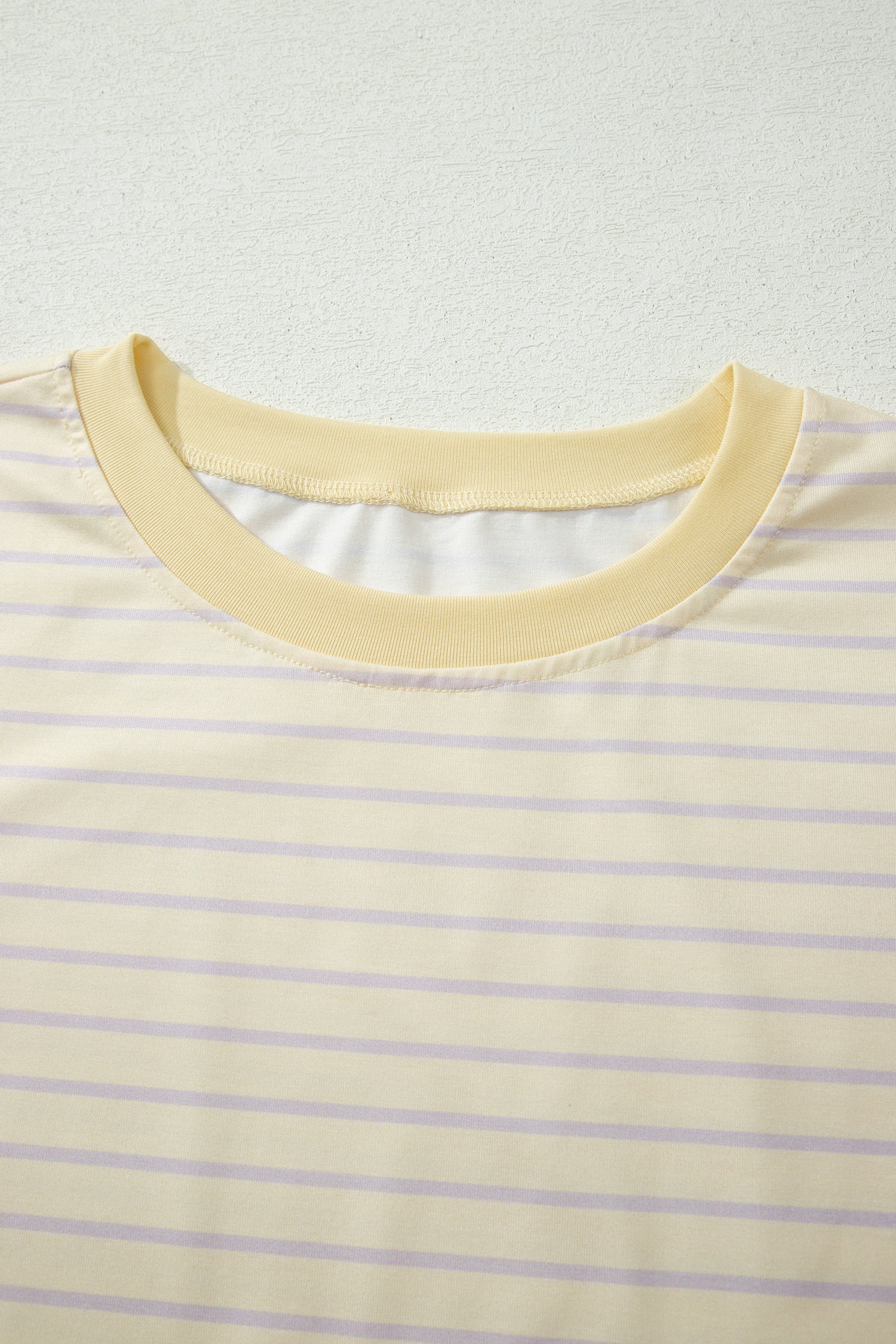 Yellow Stripe Relaxed Tee & Drawstring Shorts Co-ord Set | UK 8–22