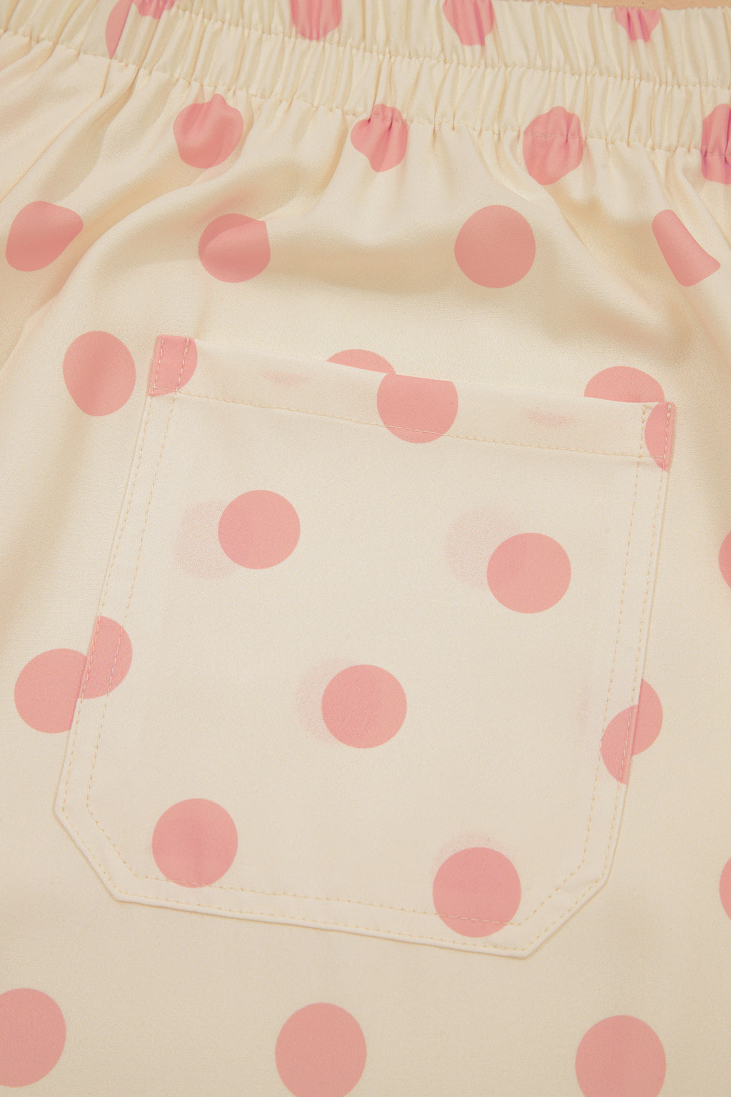 Shop Polka Dot Patched Pocket Mid-Rise Straight Leg Trousers S-XL at LivelyLooks