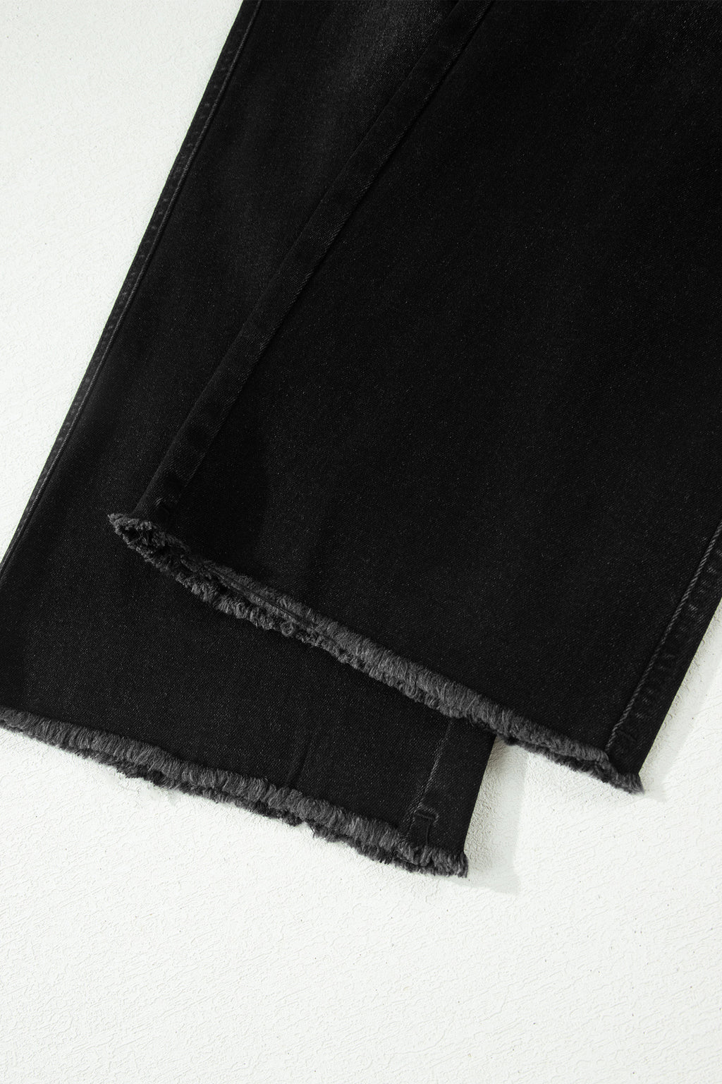 Shop Frayed Cropped Straight Leg Jeans UK 8-20 at LivelyLooks