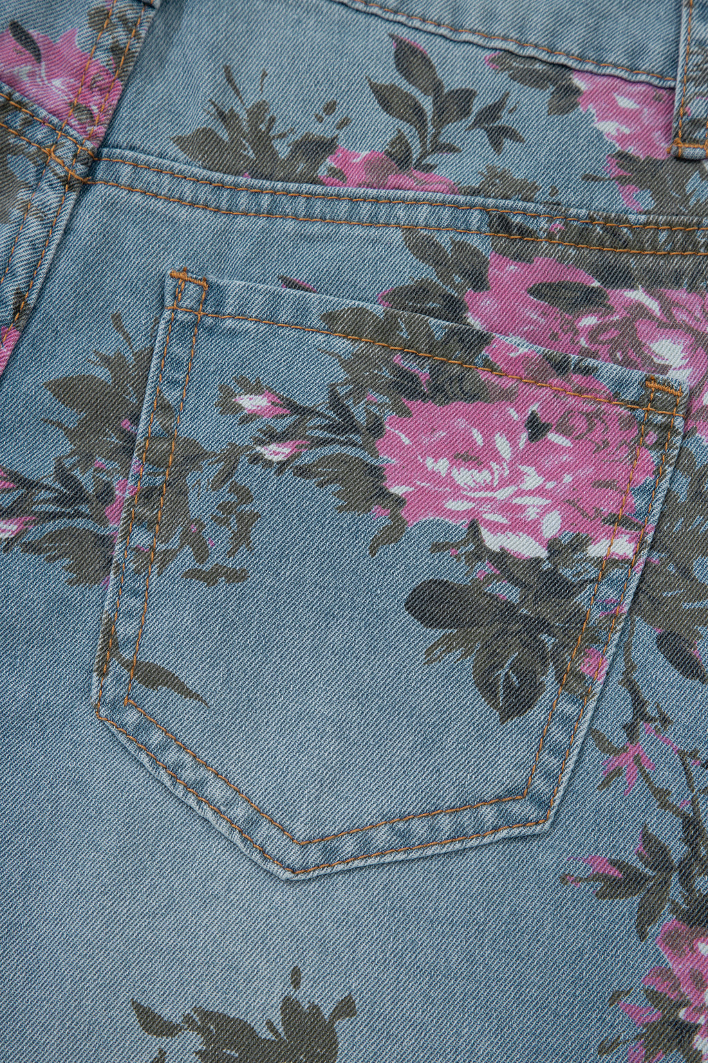 Shop Blue Garden Floral Print Bootcut Jeans | UK Sizes 6-18 at LivelyLooks