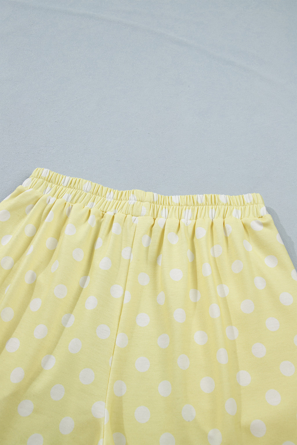 Polka Dot Mock Neck Short Set – Yellow, Pink, Sky Blue & Green