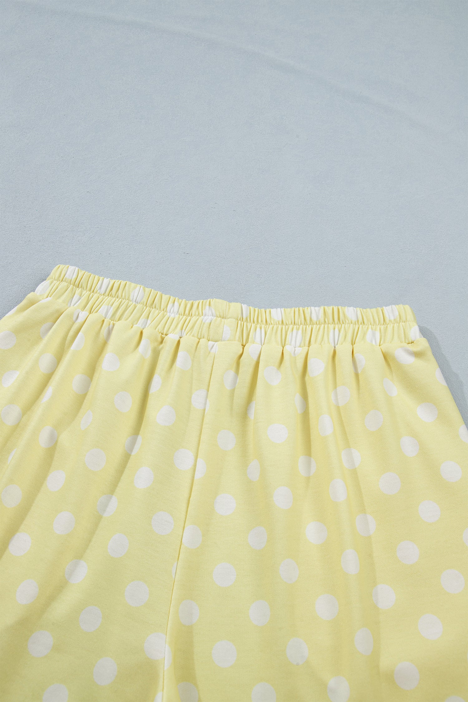 Polka Dot Mock Neck Short Set – Yellow, Pink, Sky Blue & Green