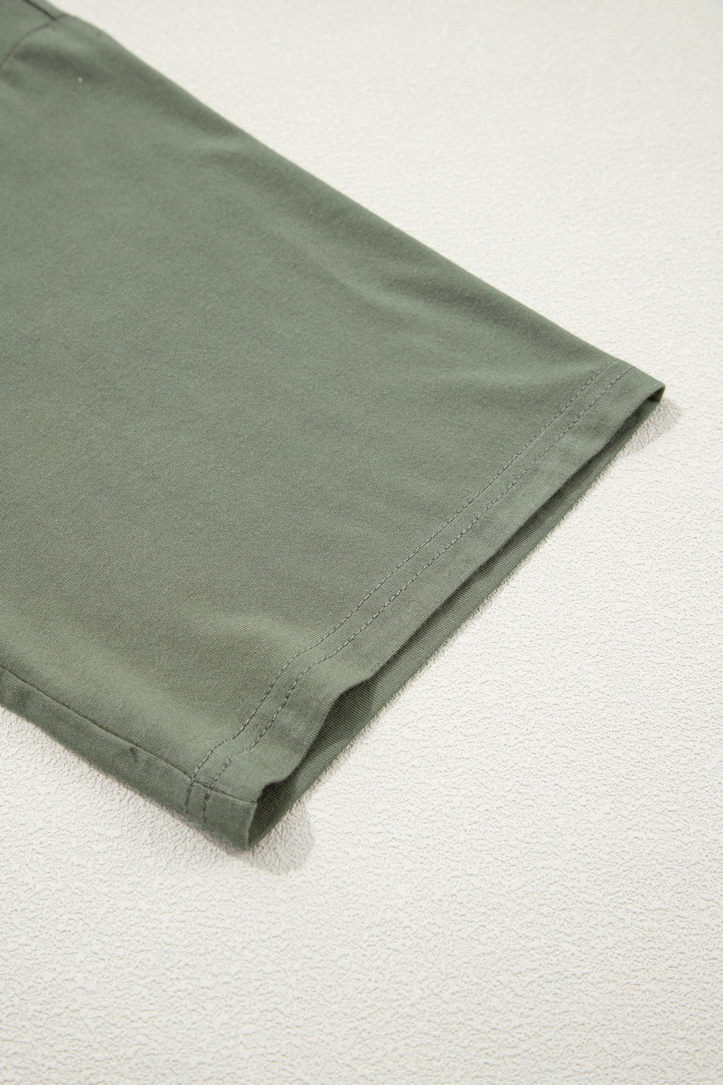 Oversized Tee & Tie Wrap Mini Skort 2pcs Set | Black & Laurel Green