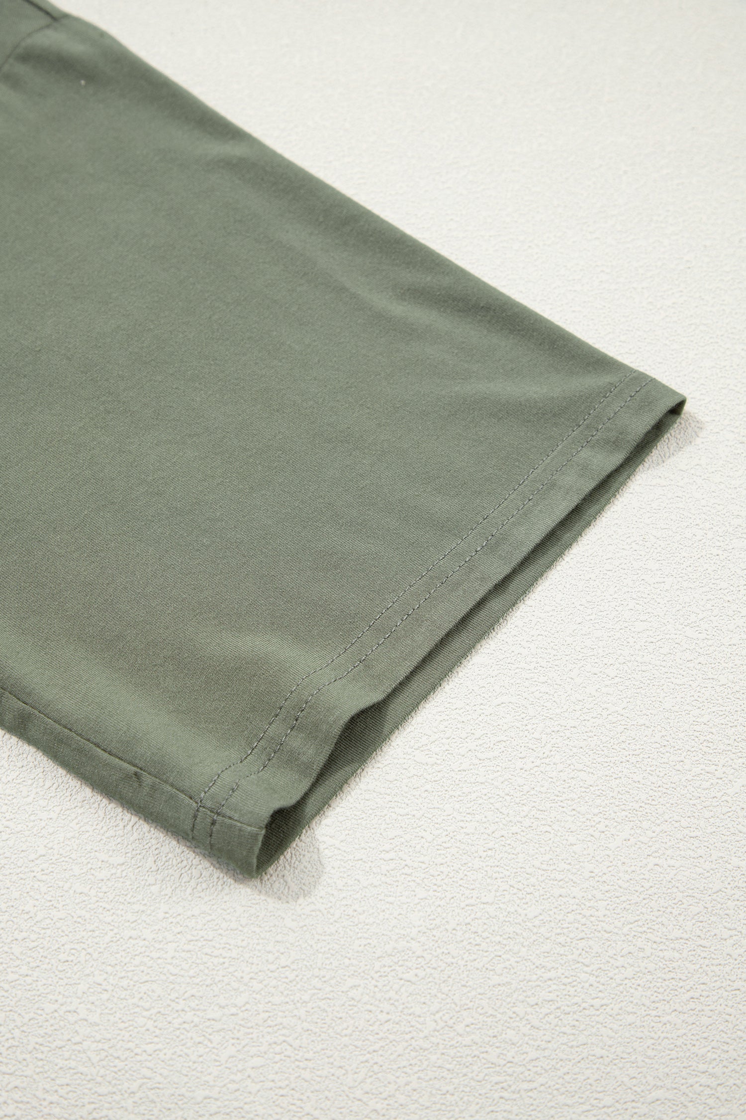 Oversized Tee & Tie Wrap Mini Skort 2pcs Set | Black & Laurel Green