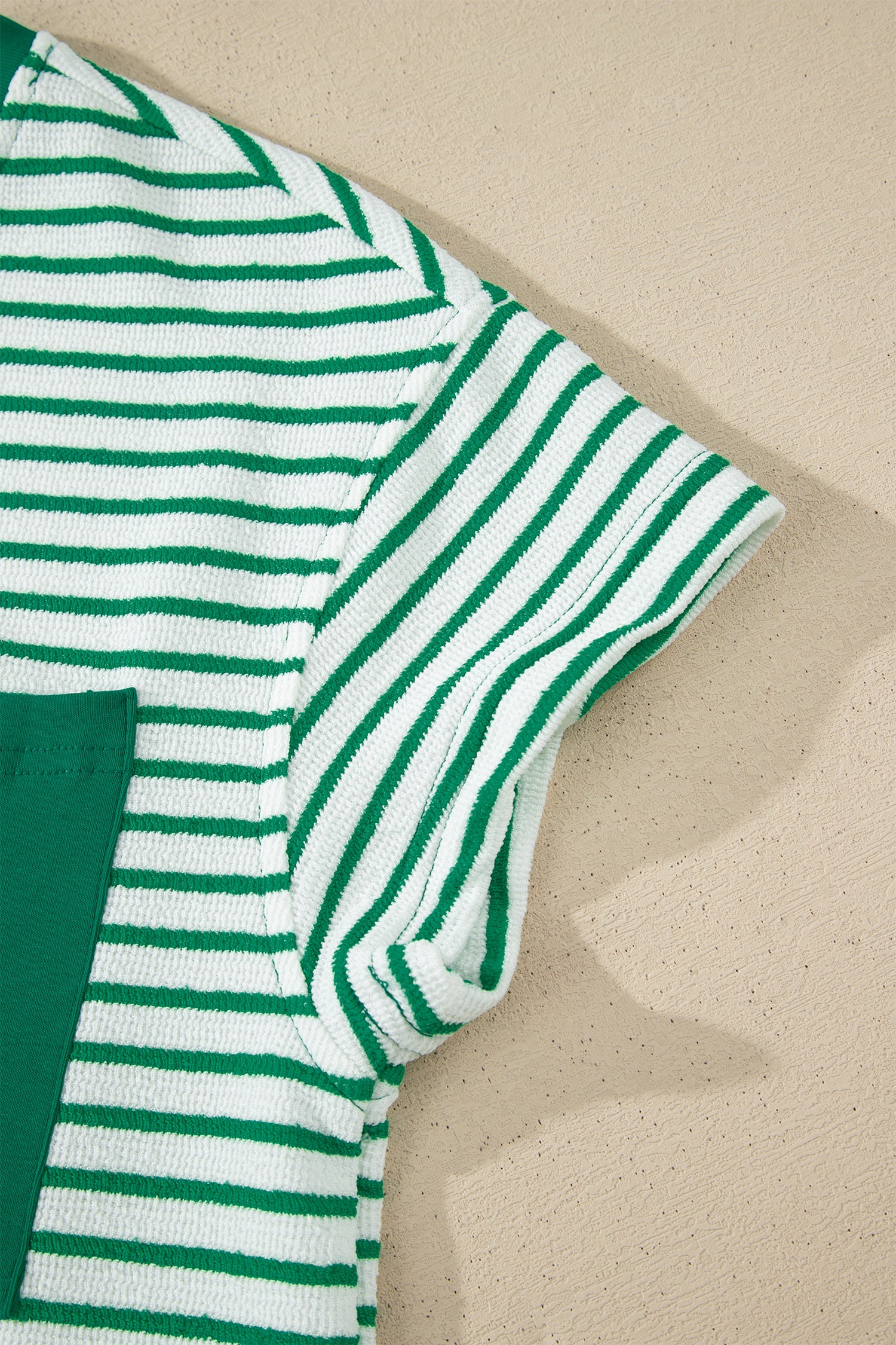 Stripe Crew Neck Tee & Drawstring Cropped Trousers Set | 4 Colours | Sizes 8-22