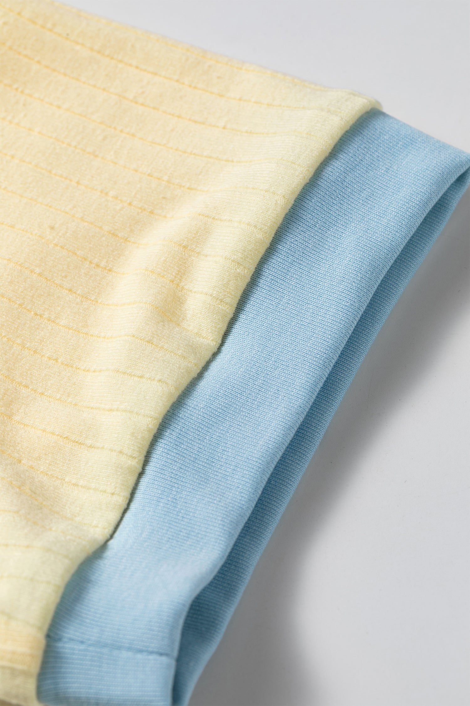 Yellow Ribbed Knit Colour Block Tee & Drawstring Skirt Set | UK 8–22