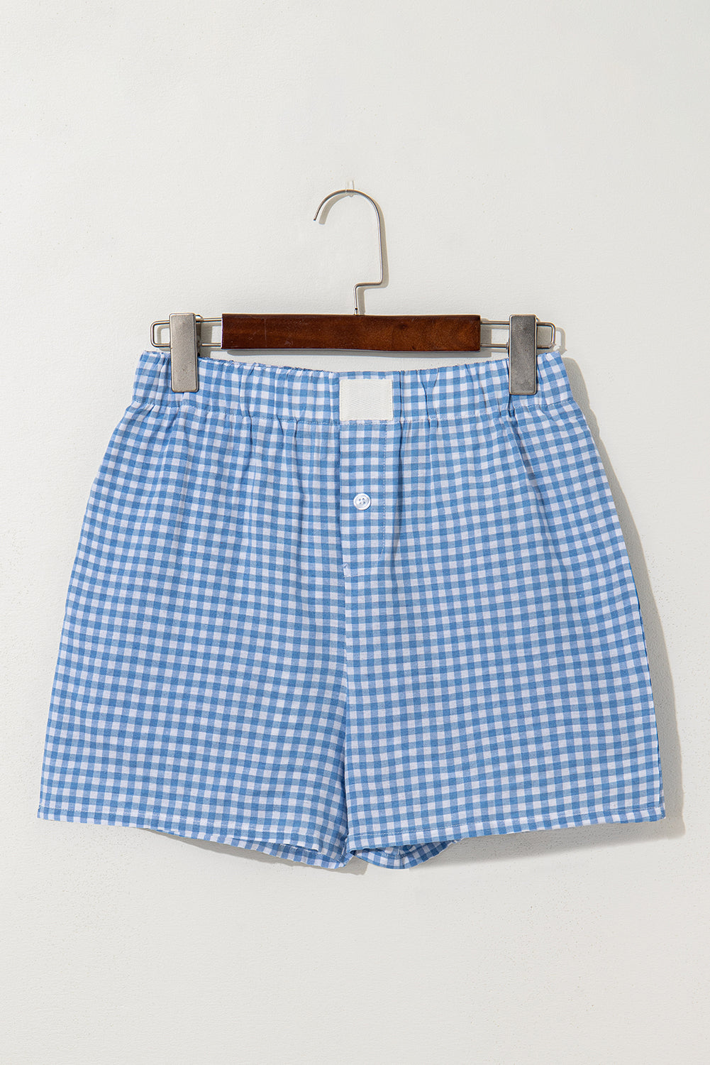 Shop Gingham Print High Waist Casual Shorts S-2XL at LivelyLooks