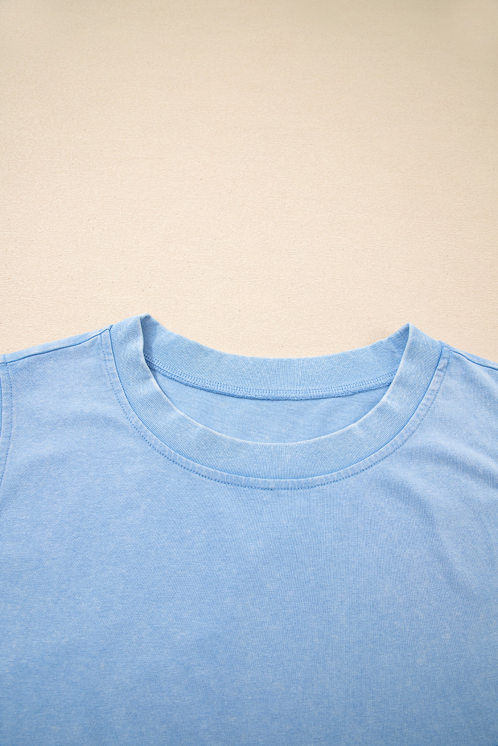 LivelyLooks Blue Mineral Wash Cotton Tank Top & Split Skirt Set | S-XL women's fashion
