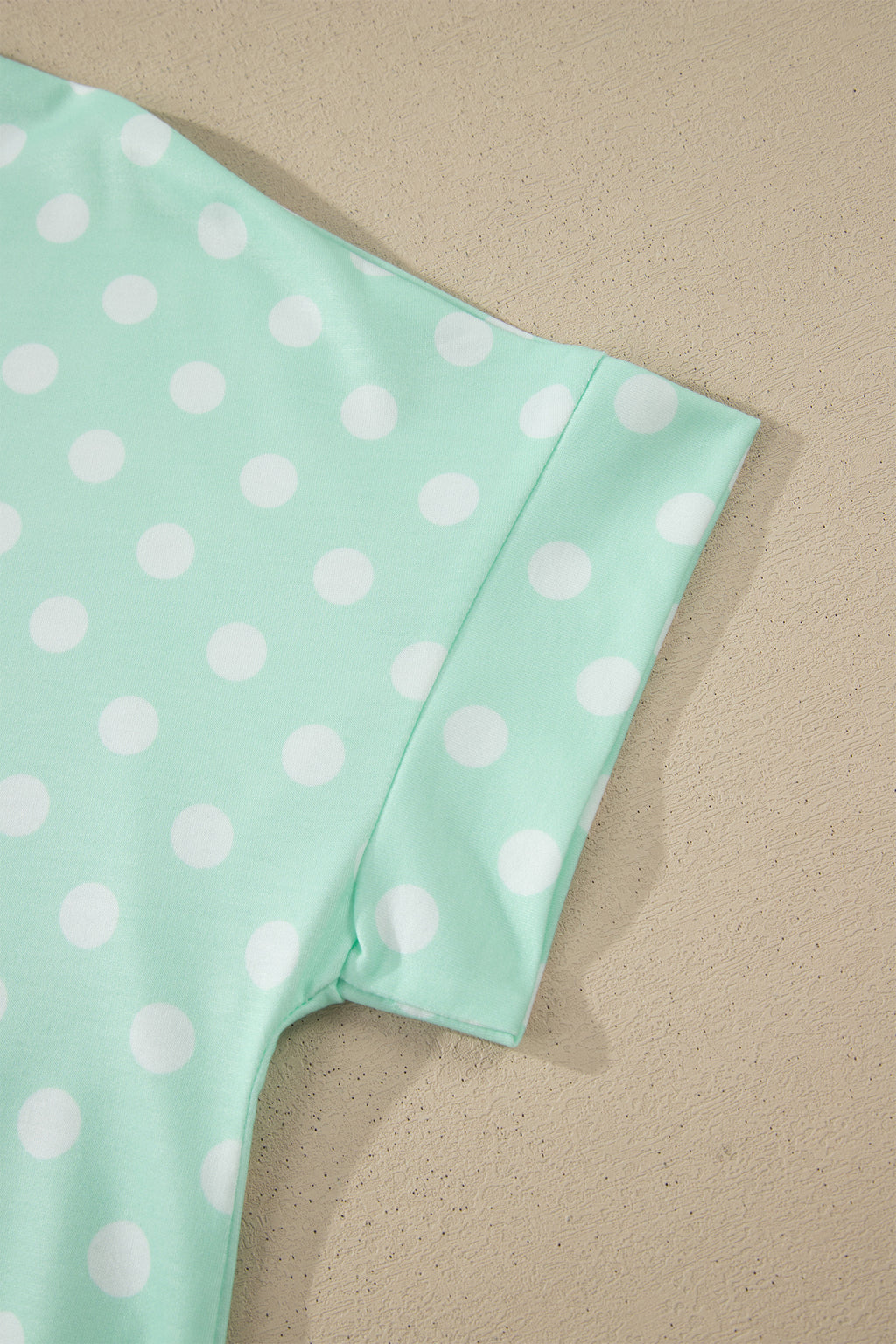 Polka Dot Mock Neck Short Set – Yellow, Pink, Sky Blue & Green