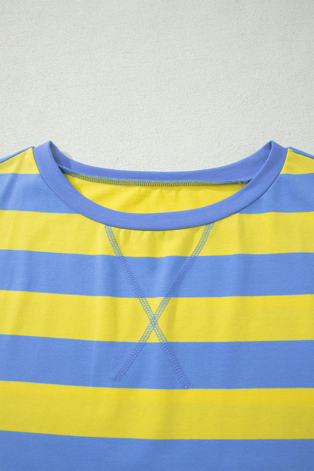 Striped Dolman Tee & Drawstring Skort Set – Pink, Rose & Yellow