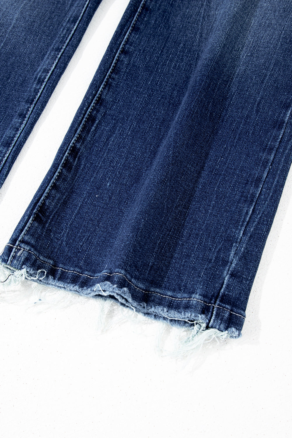 Women's Women's Mineral Wash Flared Jeans Raw Hem High Waist Sizes 4-16 at LivelyLooks