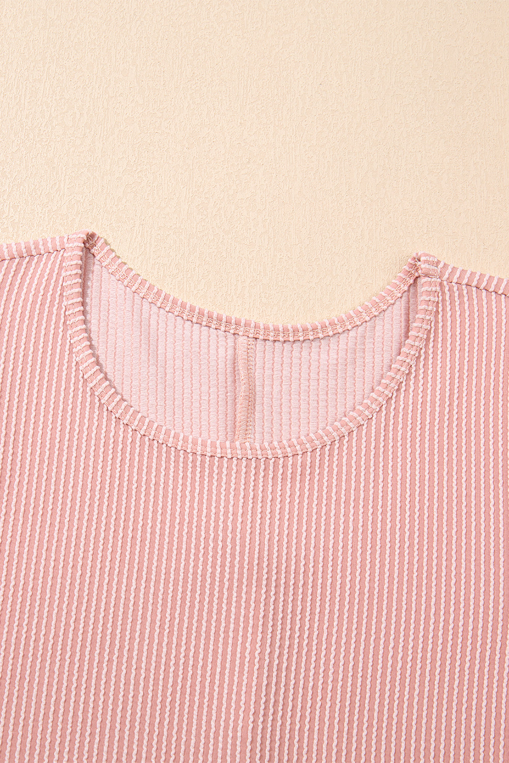 Corded Knit Crew Neck Puff Sleeve Shift Mini Dress S-XL