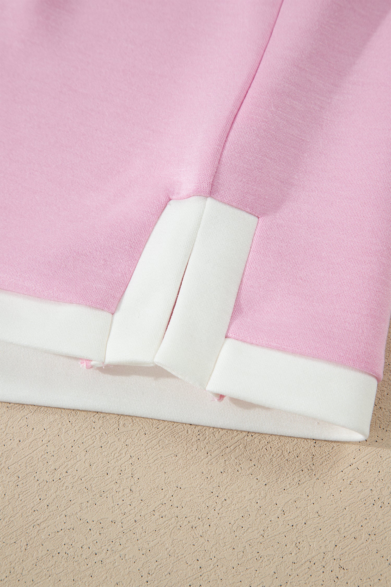 Colourblock Trim Cropped Tank & Wide Leg Trousers Set | Pink & Sky Blue | Sizes 8-22