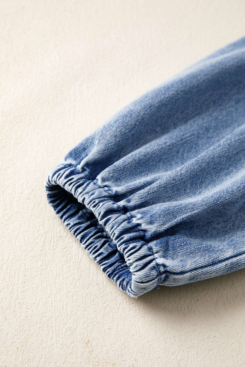 LivelyLooks Blue Denim Puff Sleeve V-Neck Ruffled Mini Dress women's fashion