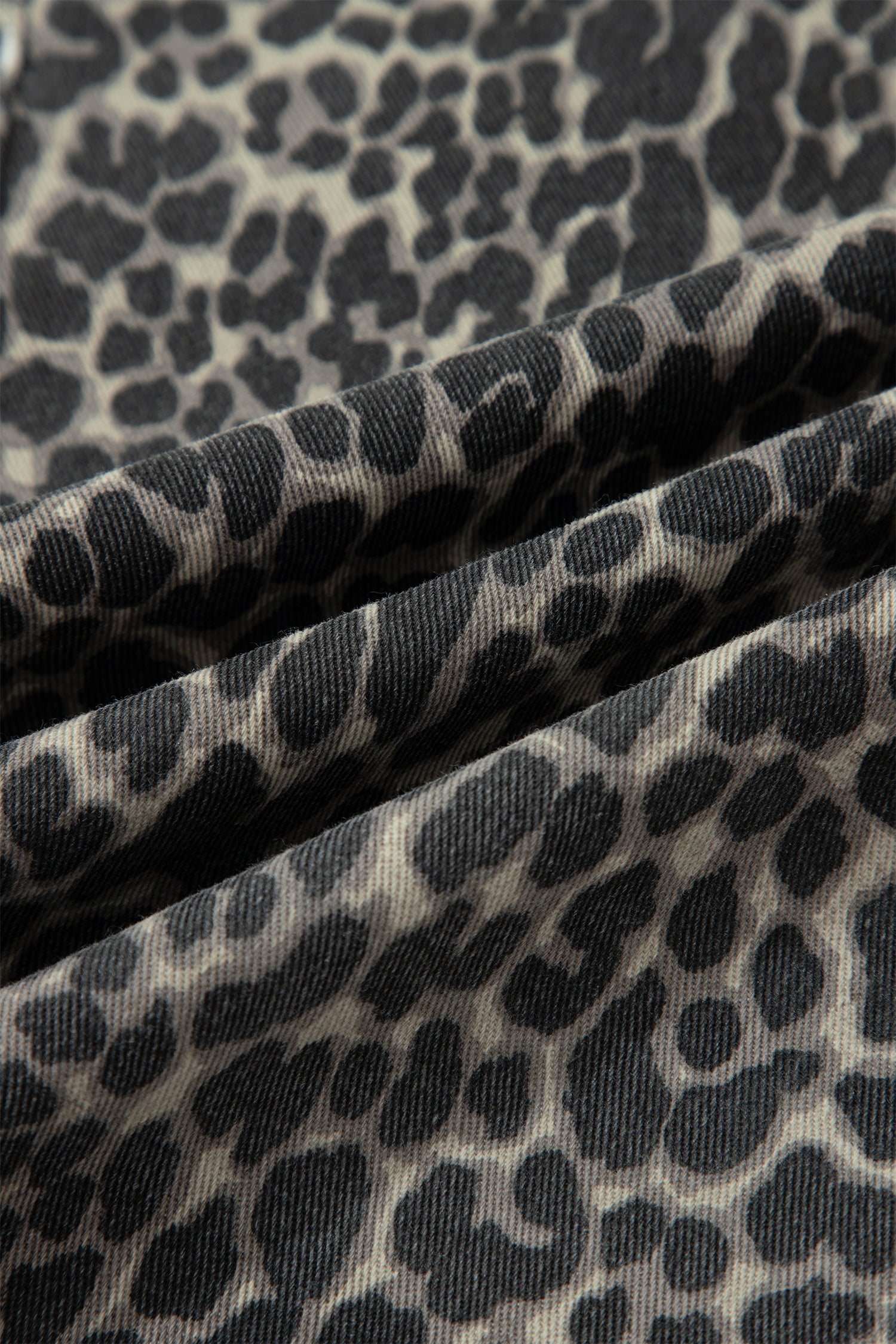 Shop Black Leopard Print High Waist Barrel Jeans UK 8-20 at LivelyLooks