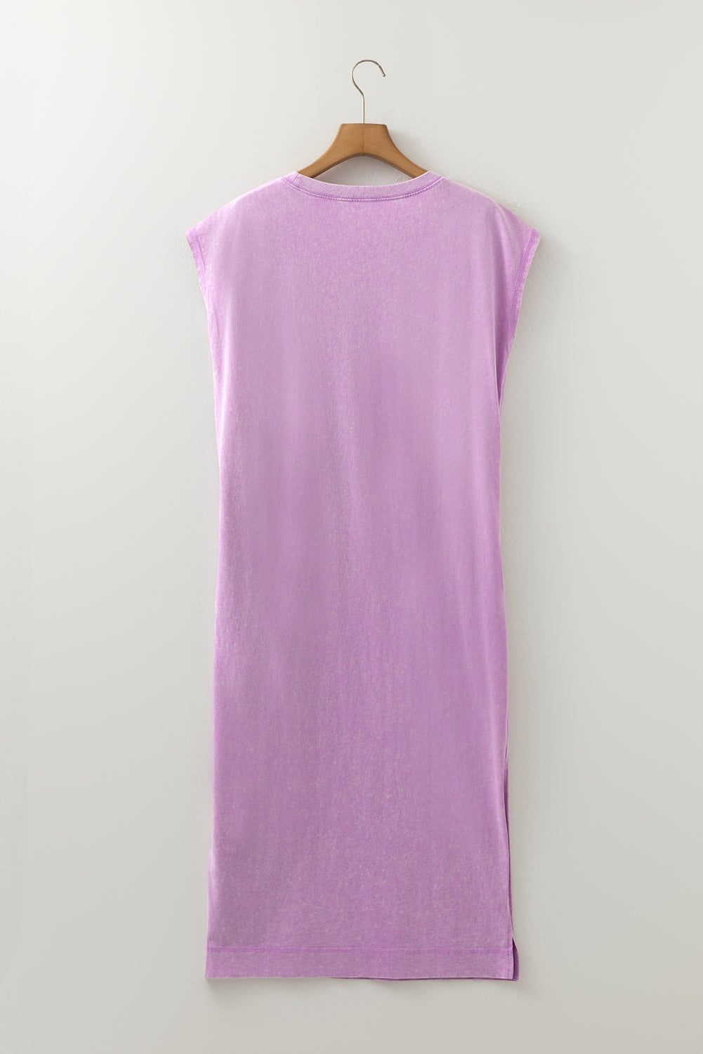 Wisteria Orange Aqua Mineral Wash Pocketed T-Shirt Long Dress S-XL