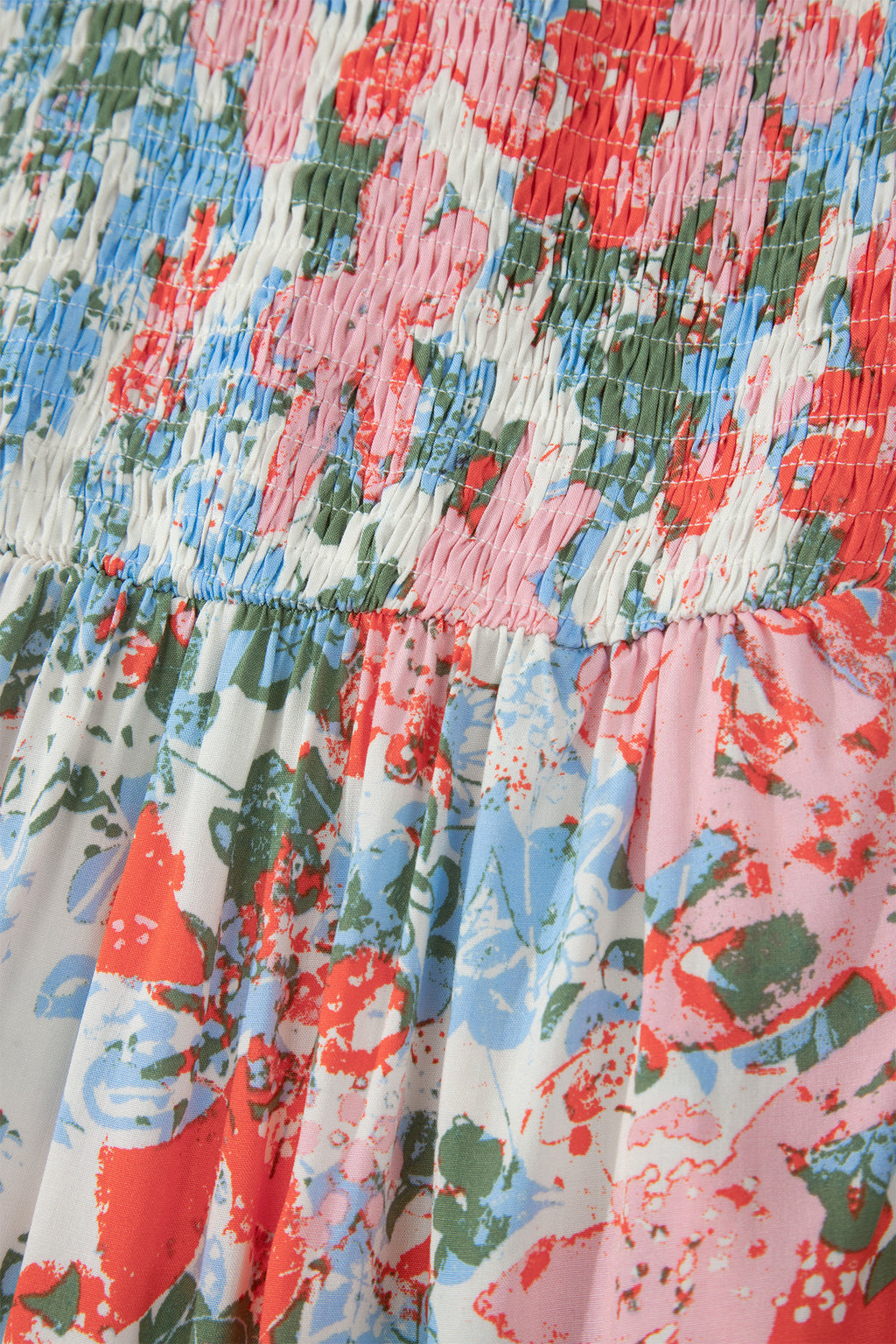Apricot Floral Print Maxi Dress V Neck Flutter Sleeve Tiered Women S-XL