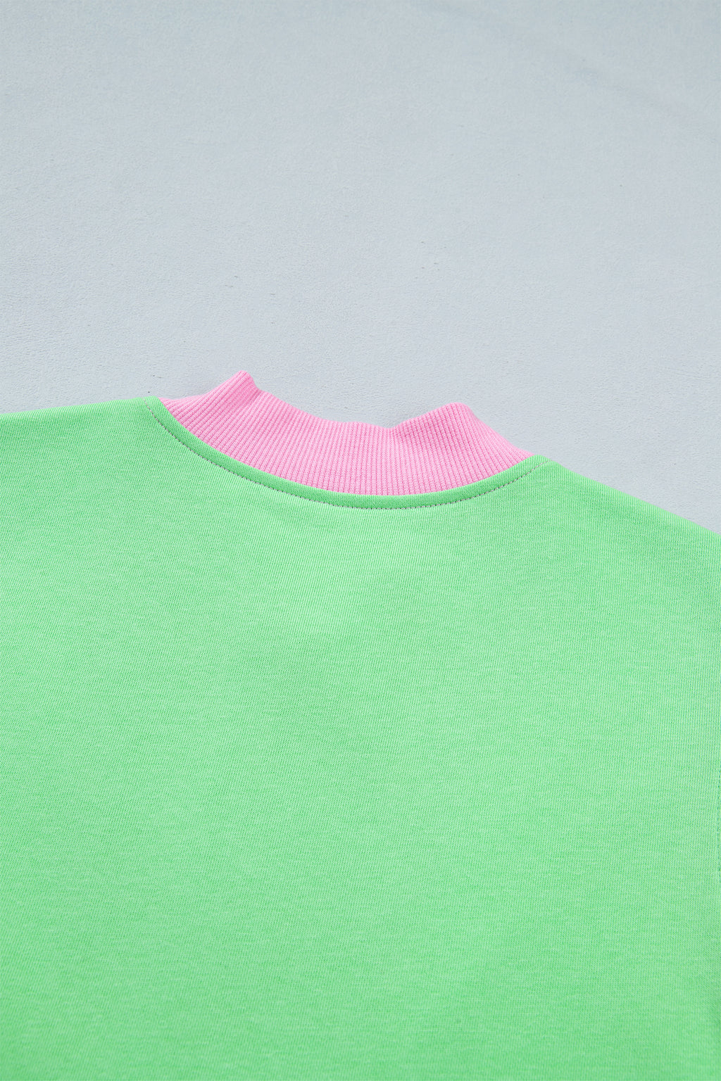 Green Colour Block Half Zip Top & Athleisure Shorts Set | UK 8–22