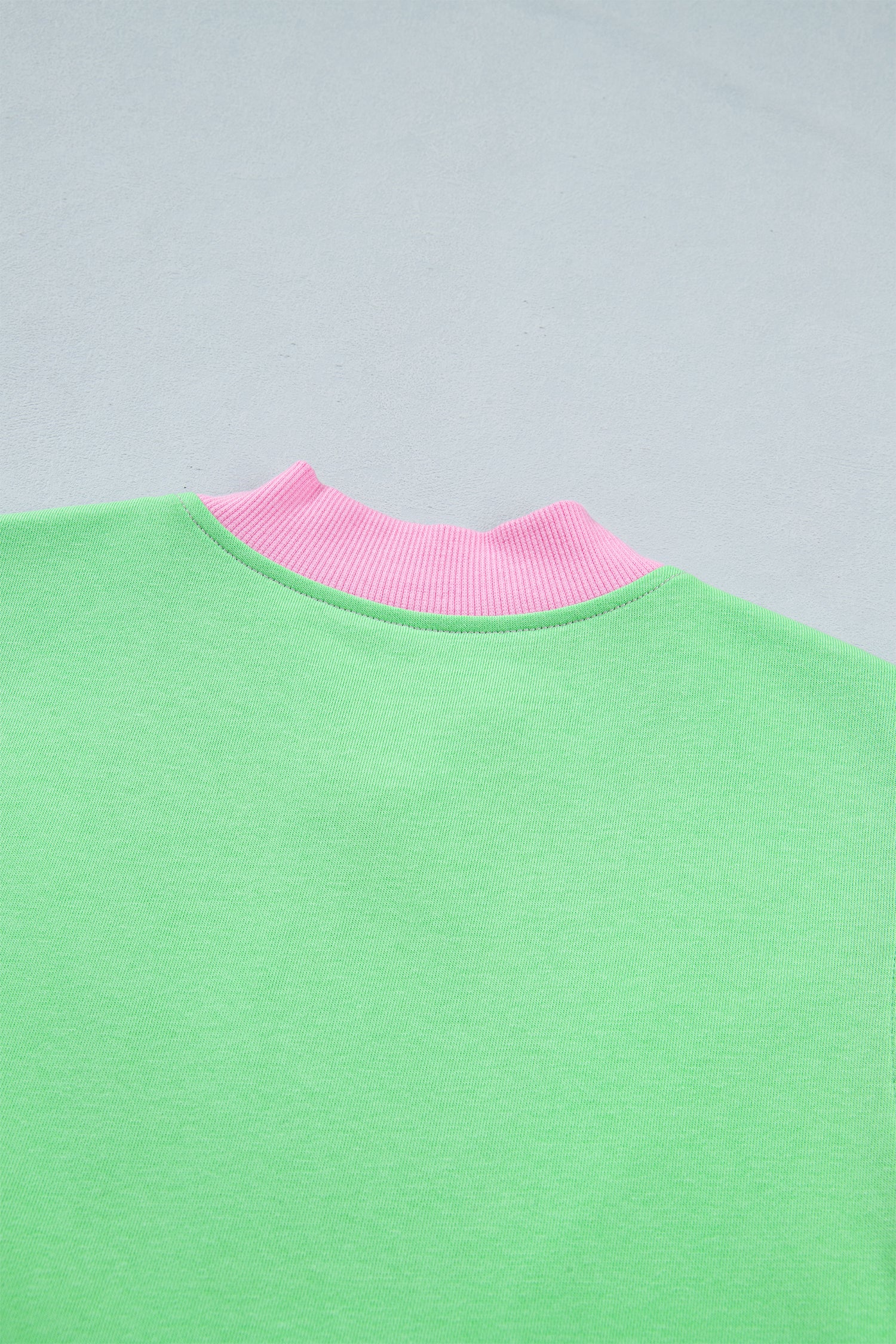 Green Colour Block Half Zip Top & Athleisure Shorts Set | UK 8–22