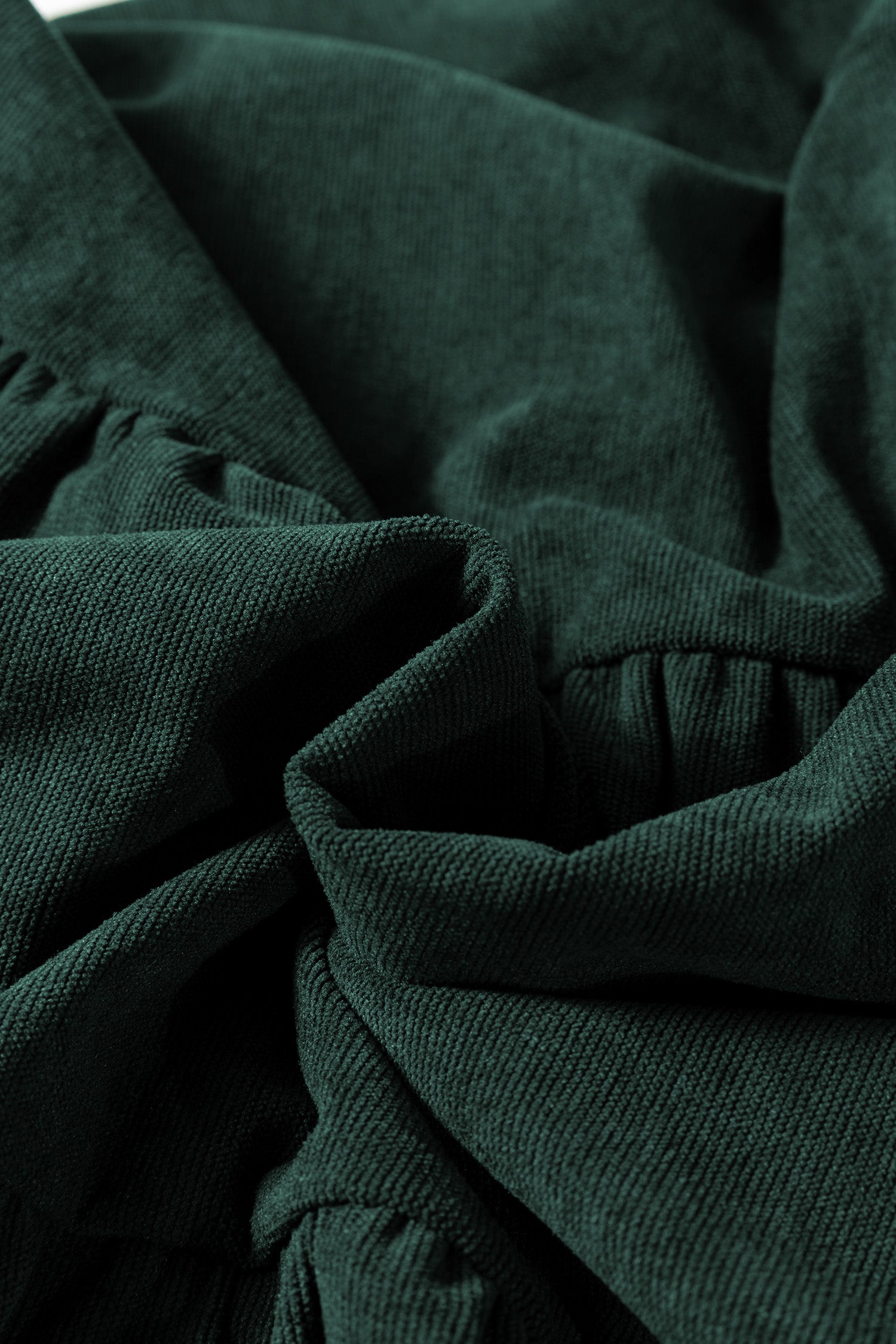 Lantern Sleeve Tiered Mini Dress | Black, Dark Brown & Mist Green | UK 8–22